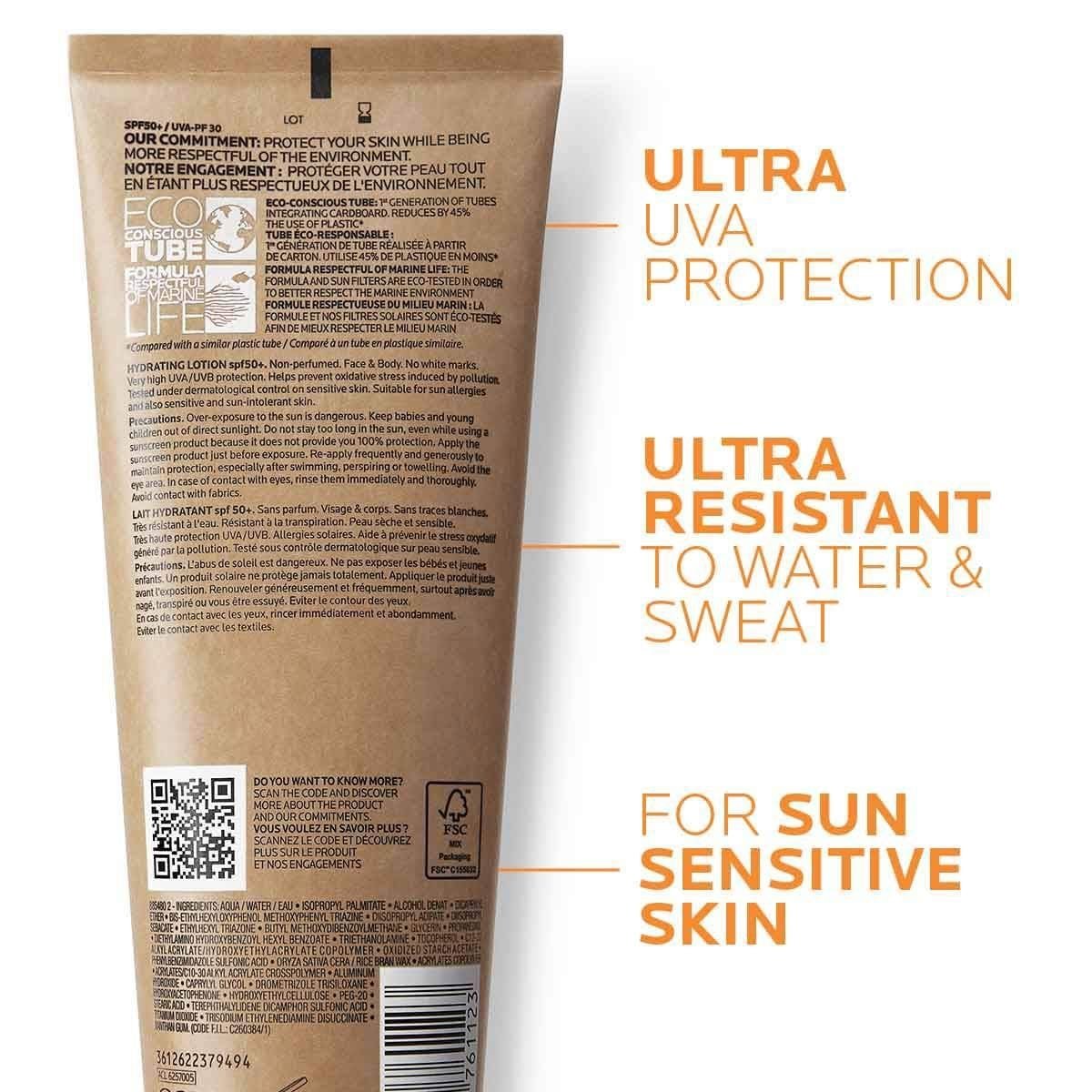 La Roche-Posay Anthelios Hydrating Lotion Eco-Tube SPF50+ Sunscreen 250ml