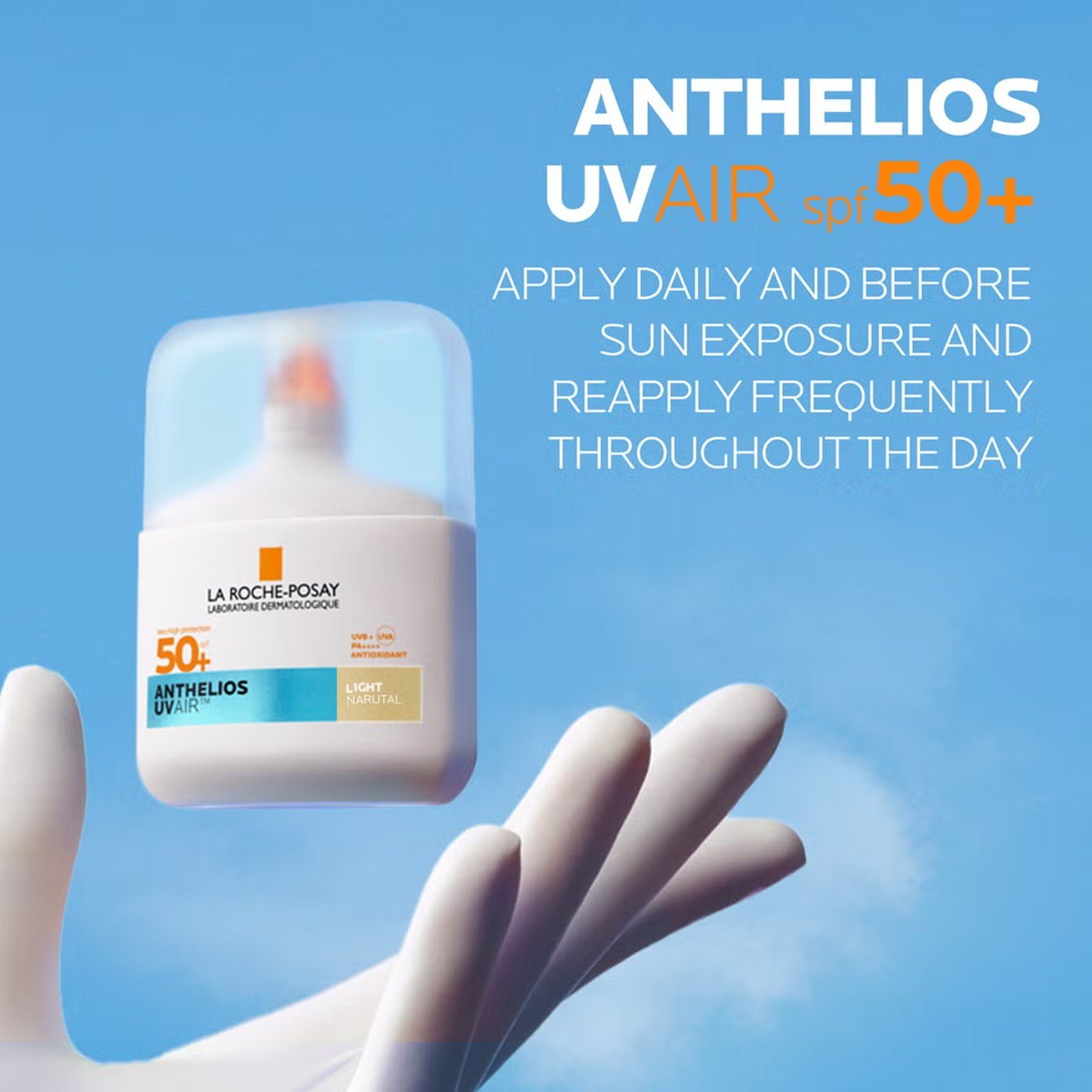 La Roche-Posay Anthelios سيروم واقٍ من الشمس UV Air خفيف طبيعي SPF50+ 50ml