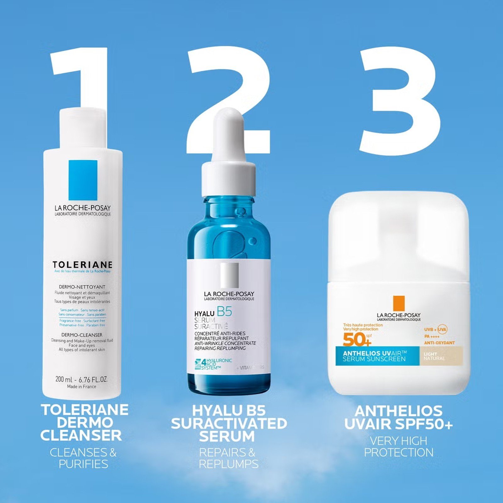 La Roche-Posay Anthelios سيروم واقٍ من الشمس UV Air خفيف طبيعي SPF50+ 50ml