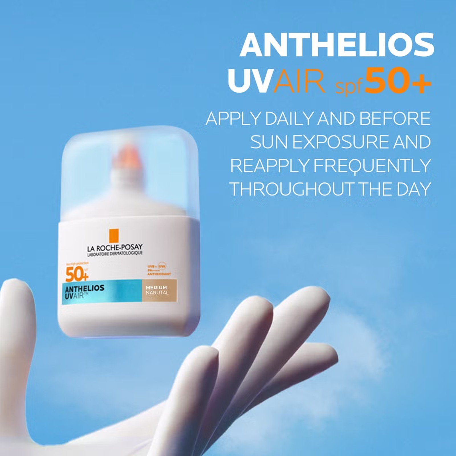 La Roche-Posay Anthelios UV Air Serum Solkrem Medium Natural SPF50+ 50ml