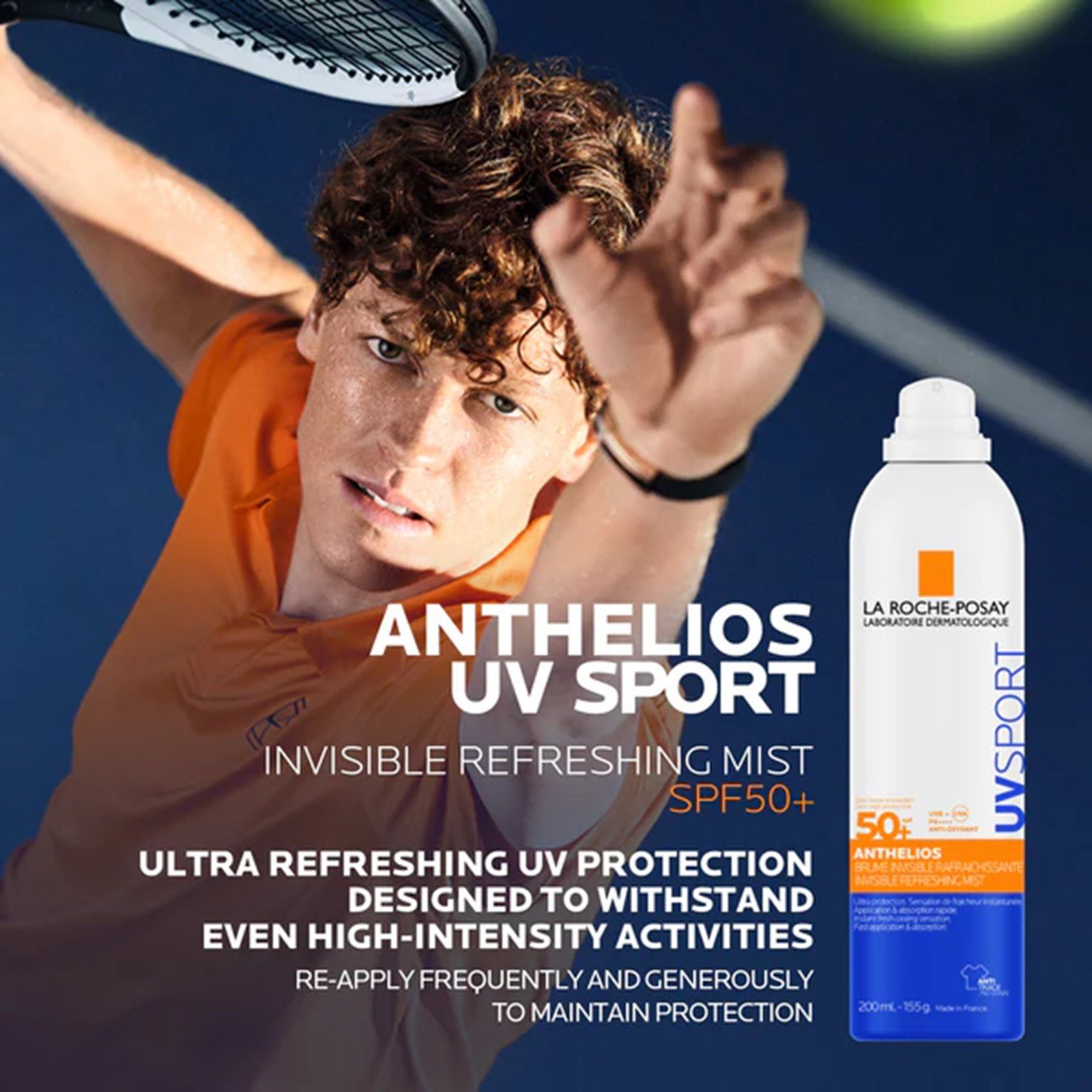 La Roche-Posay Anthelios UV Sport Niewidoczna Odświeżająca Mgiełka SPF50+ 200ml