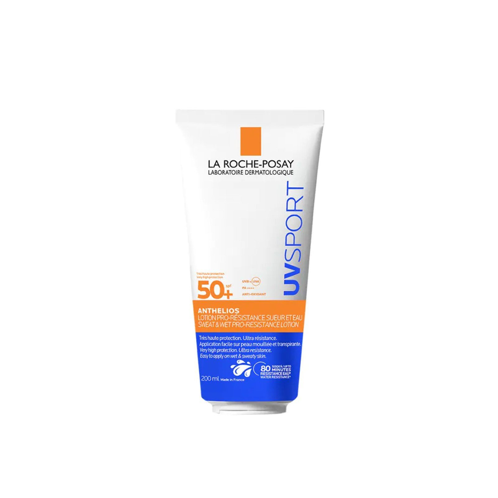La Roche-Posay Anthelios UV Sport Protector Solar Resistente al Agua y al Sudor Pro-Resistance SPF50+ 200ml (6.76floz)