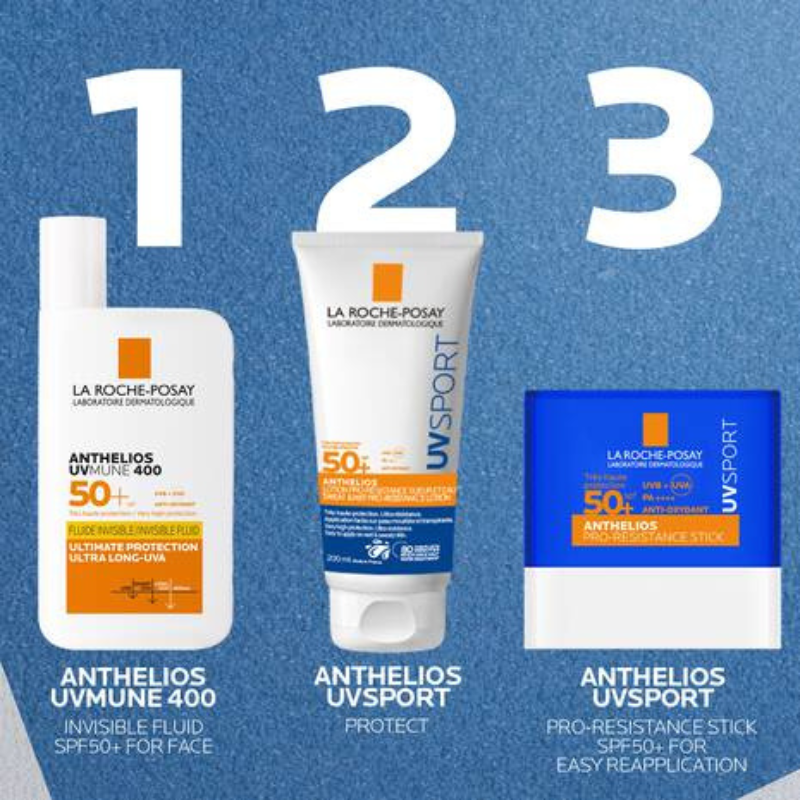 La Roche-Posay Anthelios UV Sport Protector Solar Resistente al Agua y al Sudor Pro-Resistance SPF50+ 200ml (6.76floz)