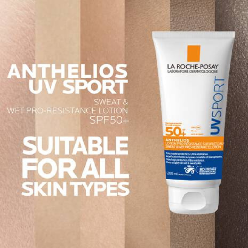 La Roche-Posay Anthelios UV Sport Protector Solar Resistente al Agua y al Sudor Pro-Resistance SPF50+ 200ml (6.76floz)