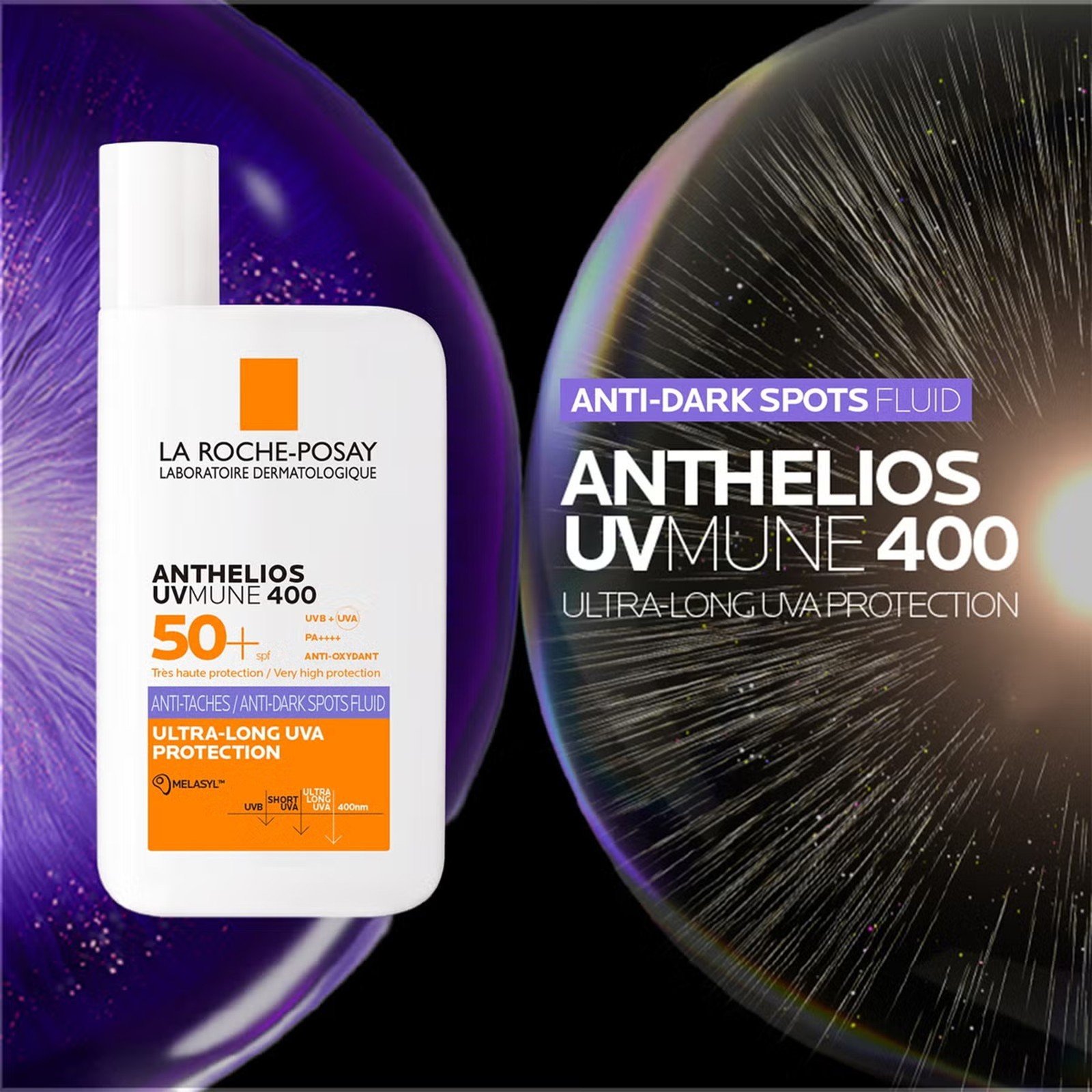 La Roche-Posay Anthelios UVMune 400 Anti-Dark Spots Fluid SPF50+ Sunscreen 50ml