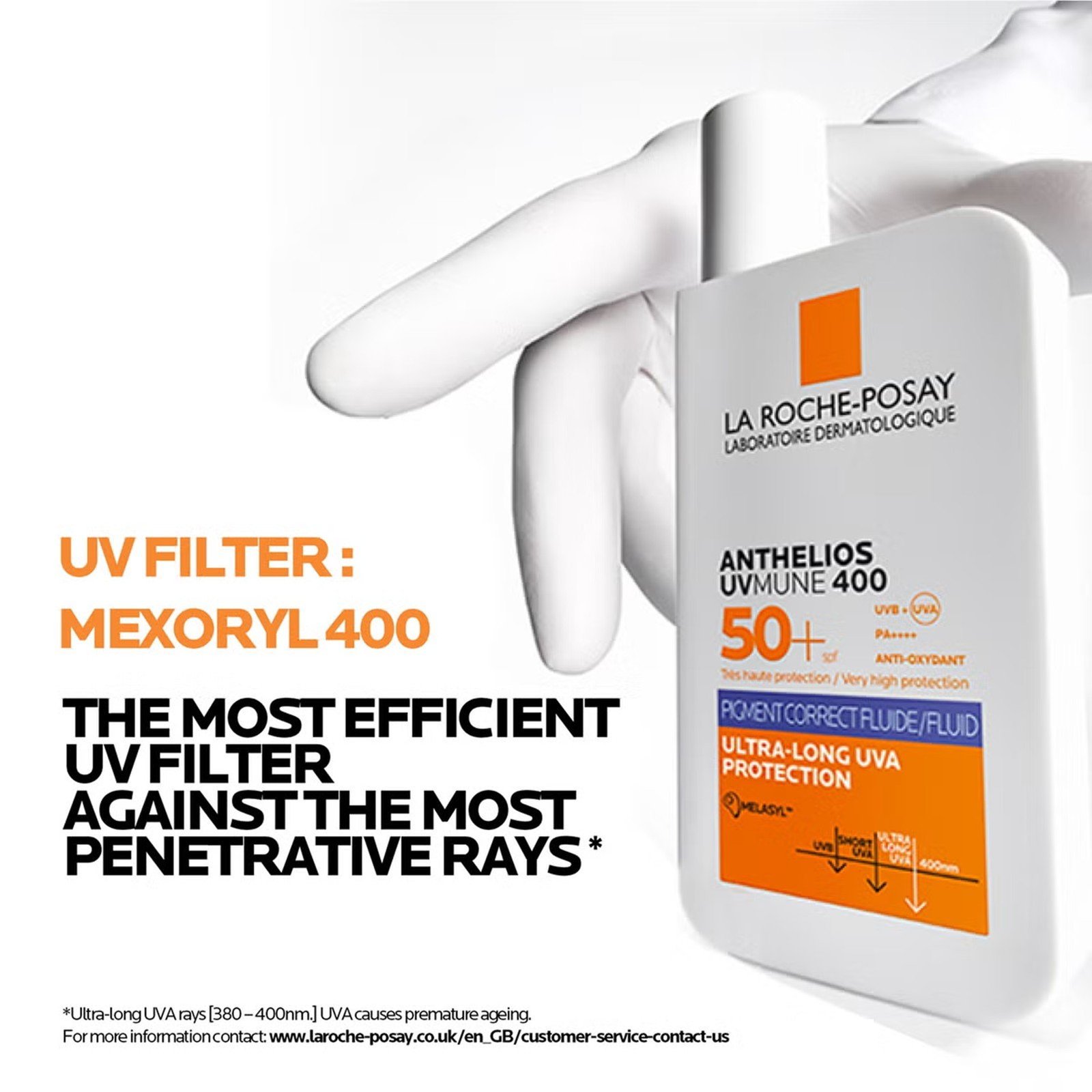 La Roche-Posay Anthelios UVMune 400 Anti-Dark Spots Fluid SPF50+ Sunscreen 50ml