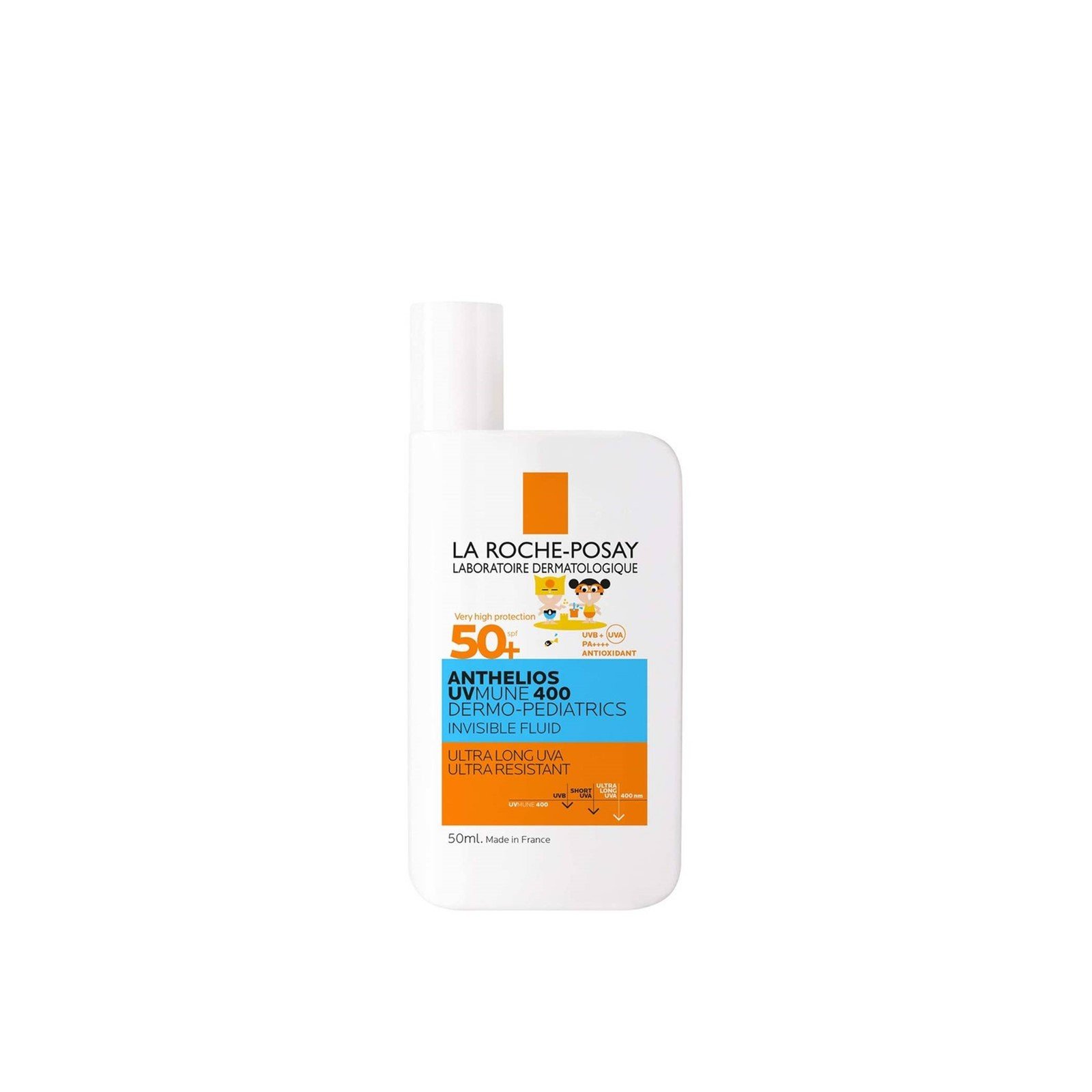 La Roche-Posay Anthelios UVMune 400 Dermo-Pediatrics Invisible Fluid Fragrance-Free SPF50+ Sunscreen 50ml
