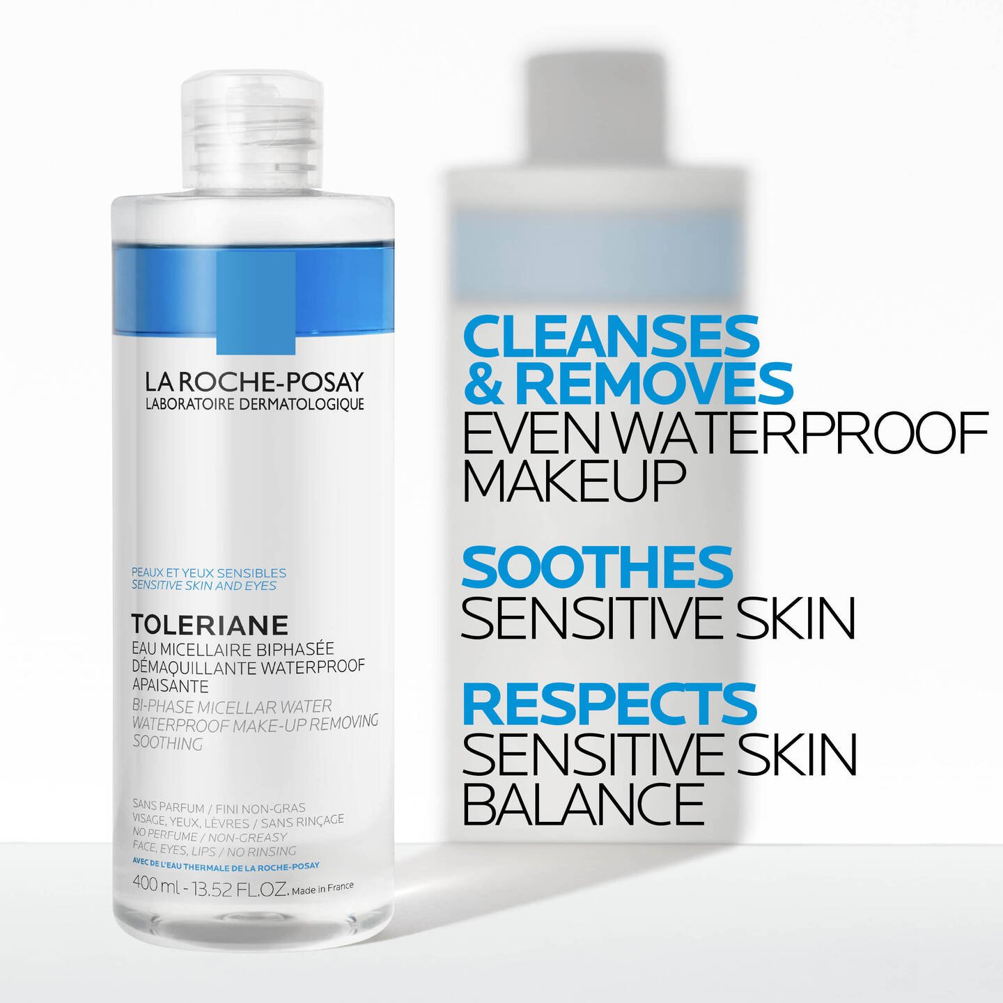 La Roche-Posay Toleriane ماء ميسيلار ثنائي الطور 400ml