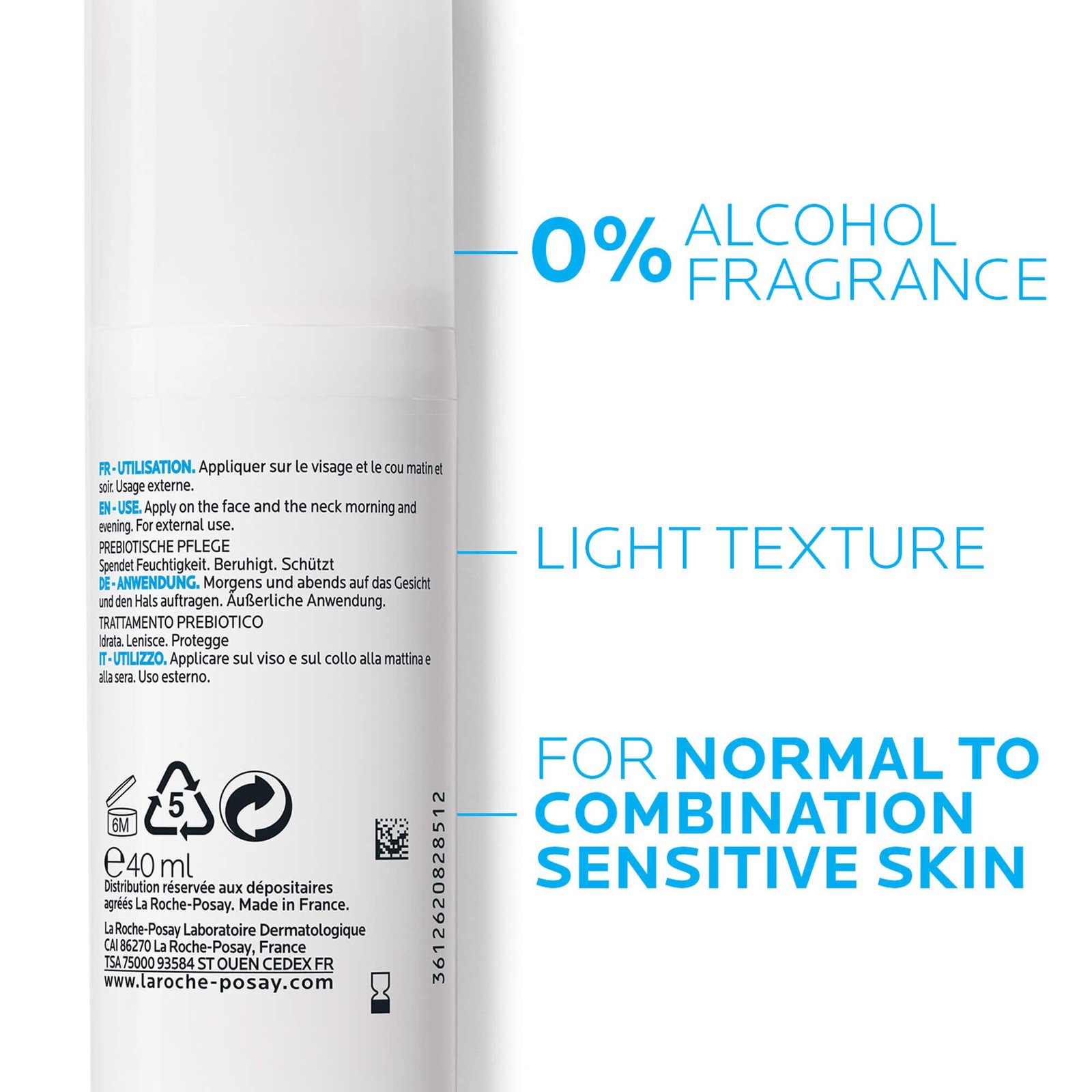 La Roche-Posay Toleriane Sensitive Fluid Sensitive Skin 40ml