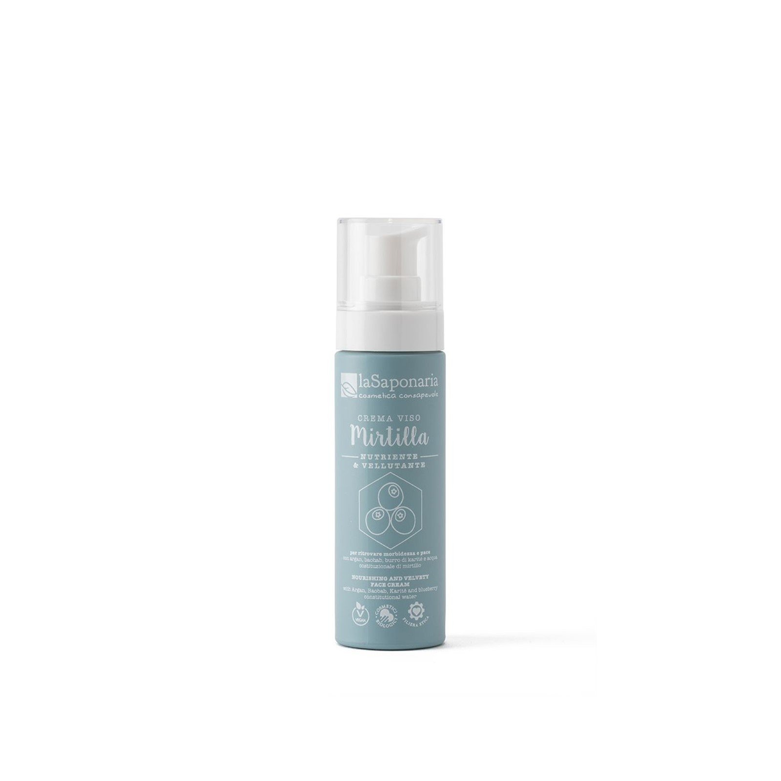 La Saponaria Blueberry كريم مغذٍ وناعم للوجه 50ml