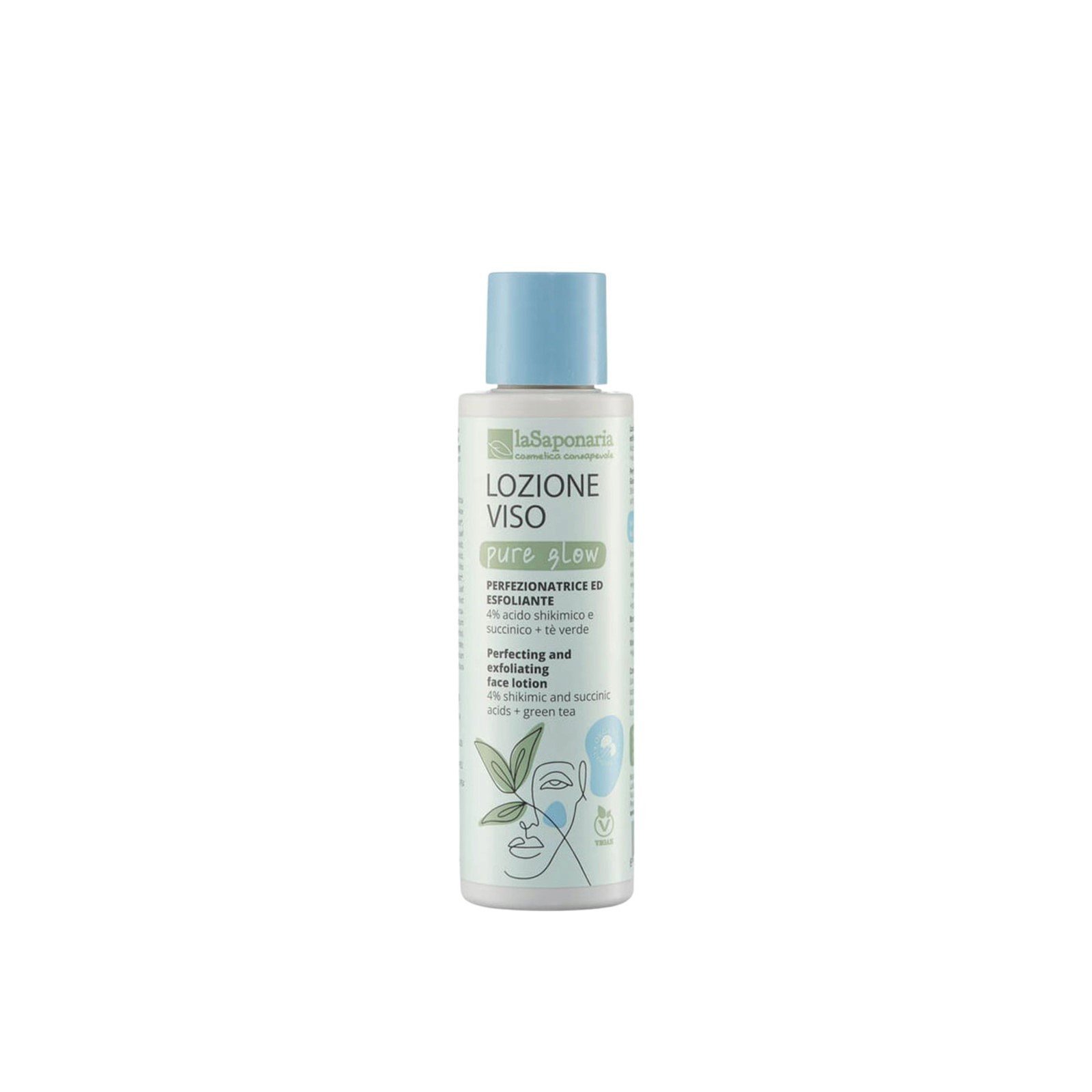 La Saponaria نقي إشراق Perfecting and مقشر وجه لوسيون 150ml