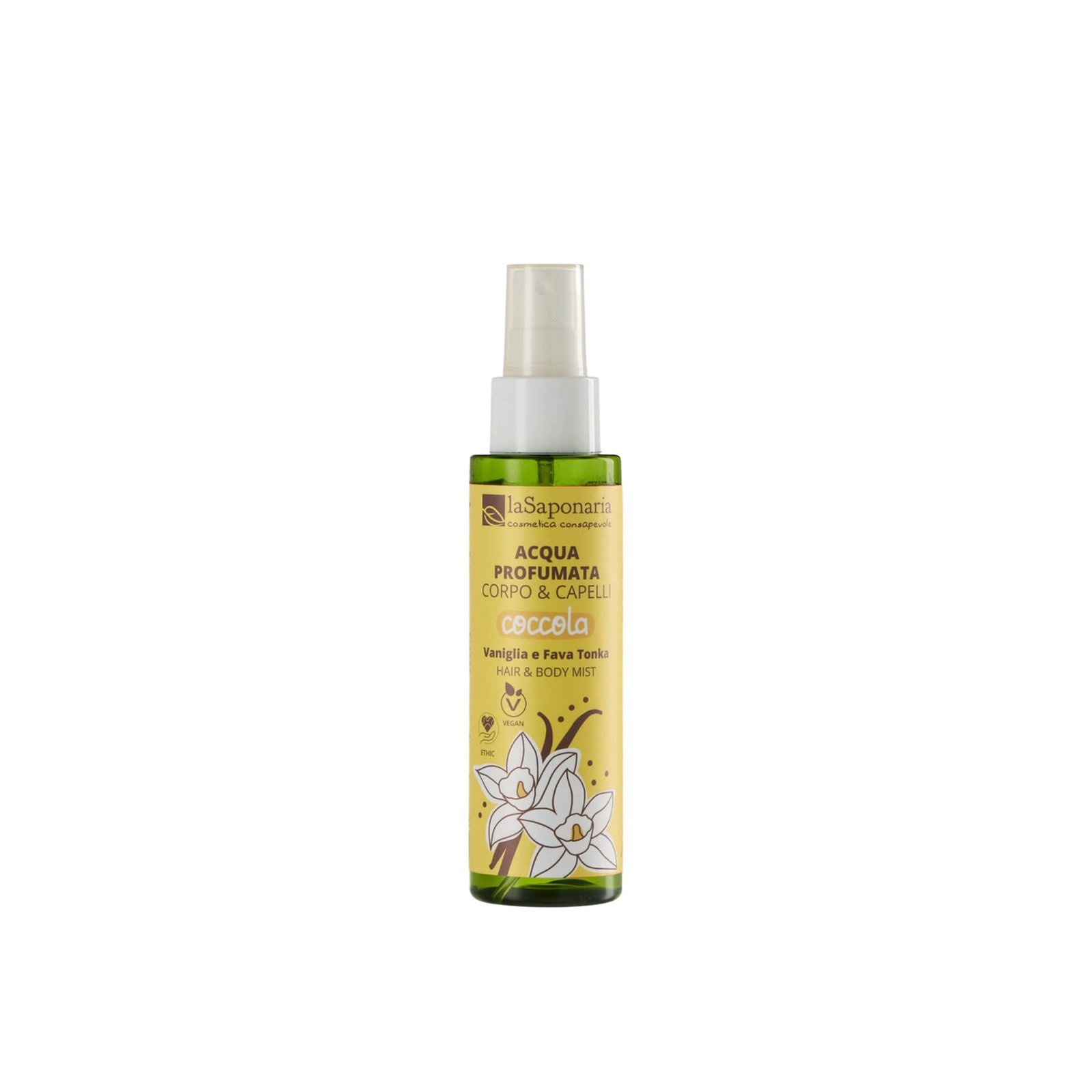 La Saponaria Vanilla & Tonka Bean Hair & Body Mist 100ml