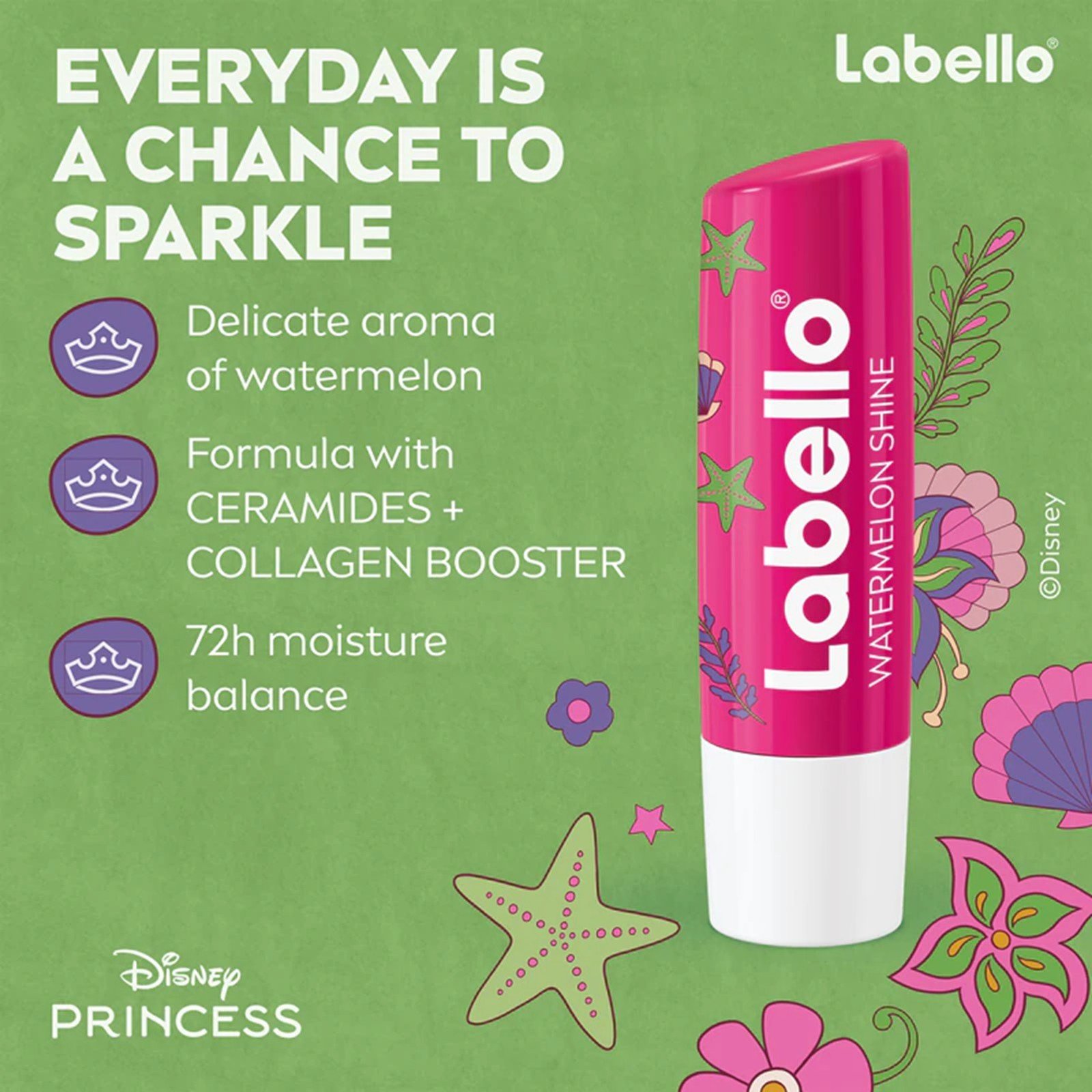 Labello Disney Princess Lippenbalsam Ariel Watermelon Shine 4.8g