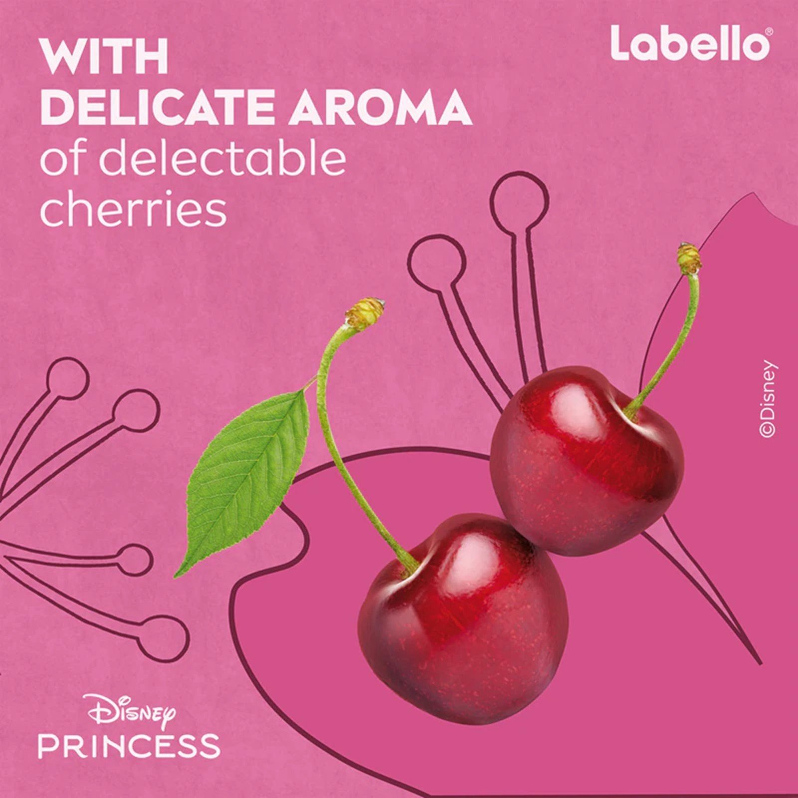 Labello Bálsamo labial de las Princesas Disney: Mulán, Cherry Shine, 4,8 g