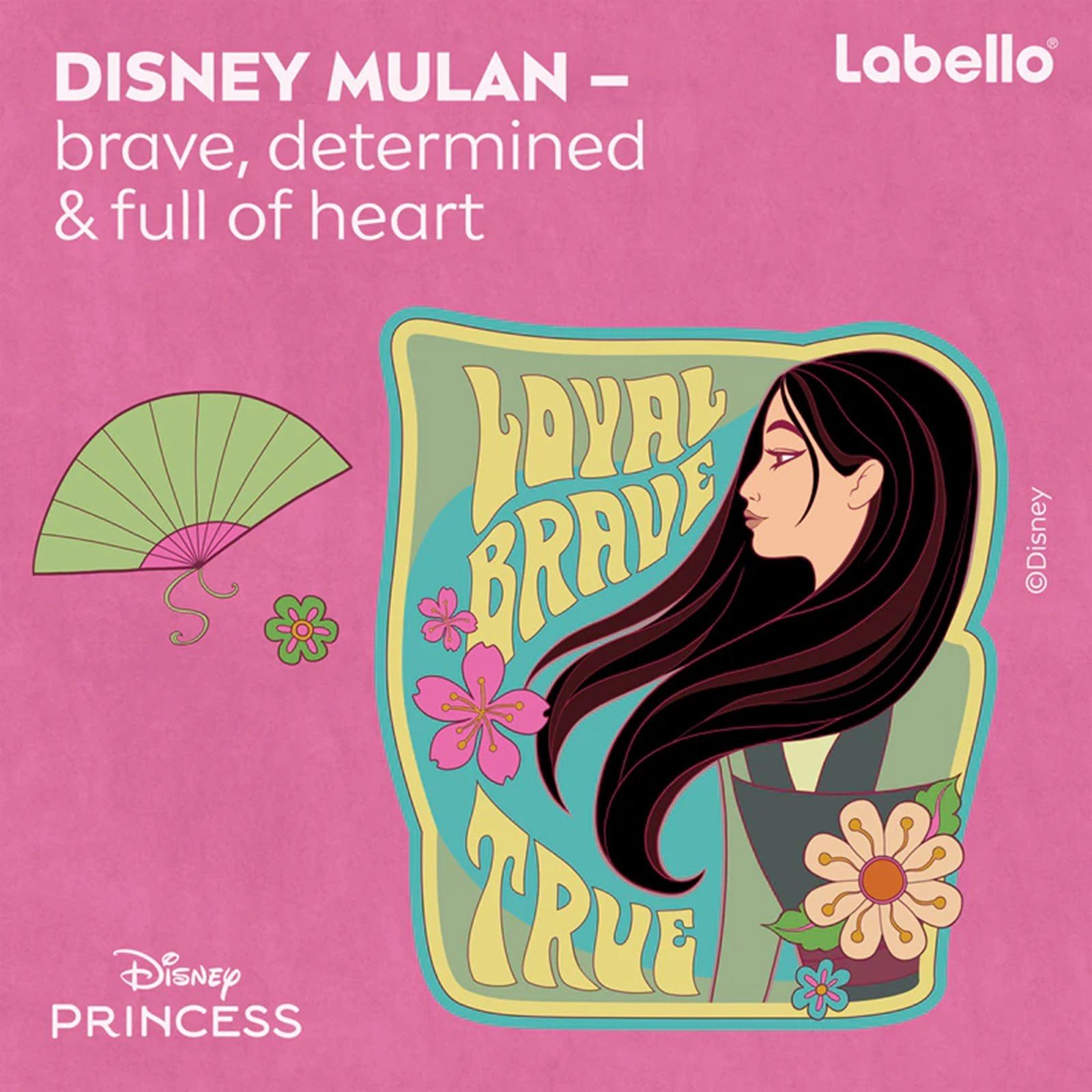Labello Bálsamo labial de las Princesas Disney: Mulán, Cherry Shine, 4,8 g