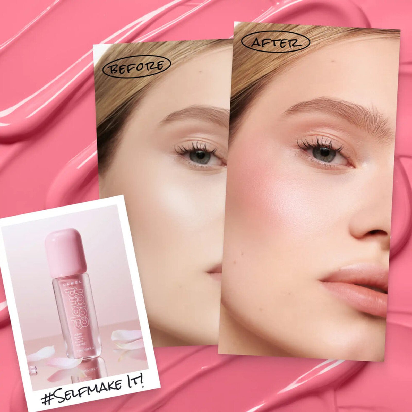 Lamel Cloud Color بلاش سائل 01 Sweet Pink 7ml