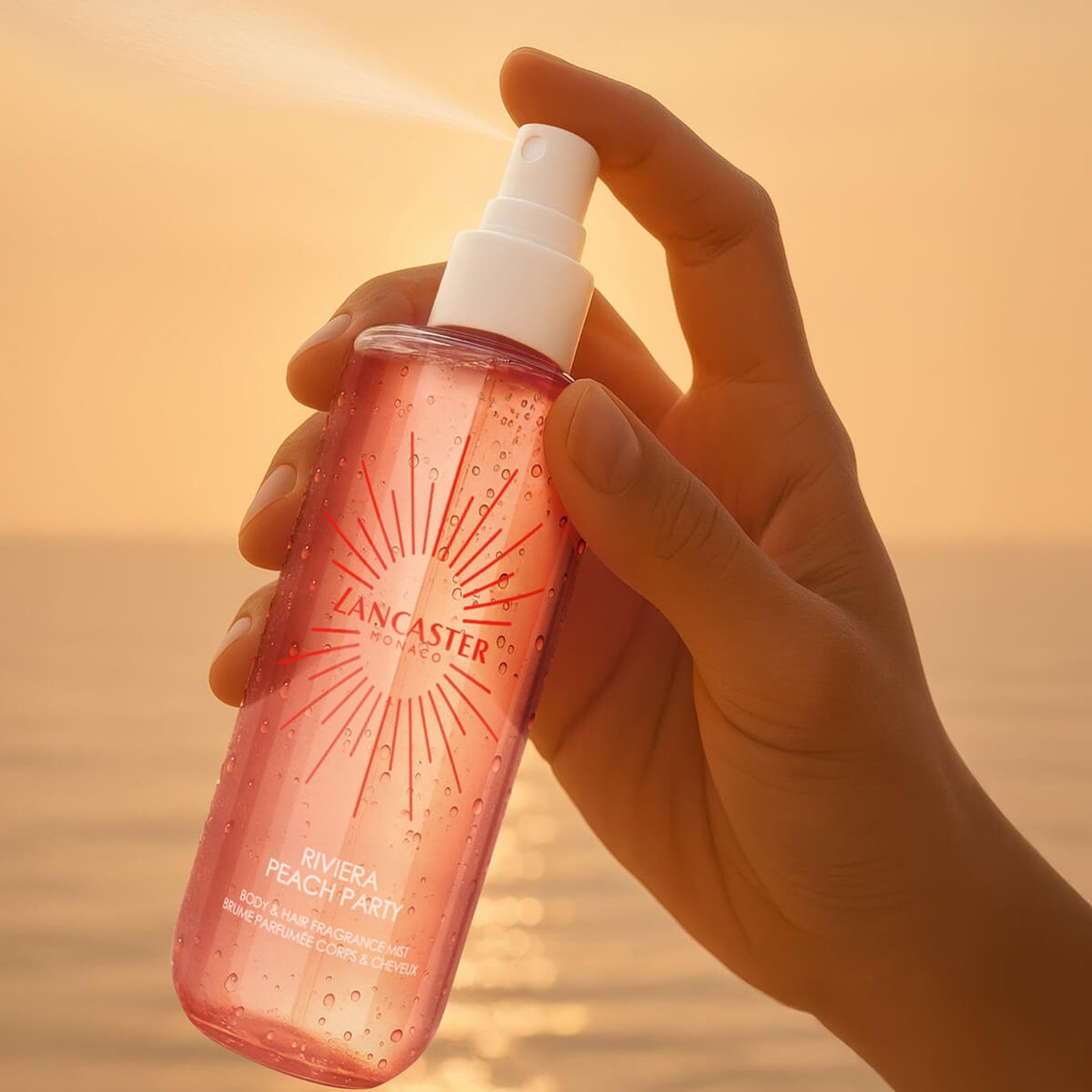 Lancaster Riviera Peach Party Body & Hair Fragrance Mist 236ml (7.98floz)