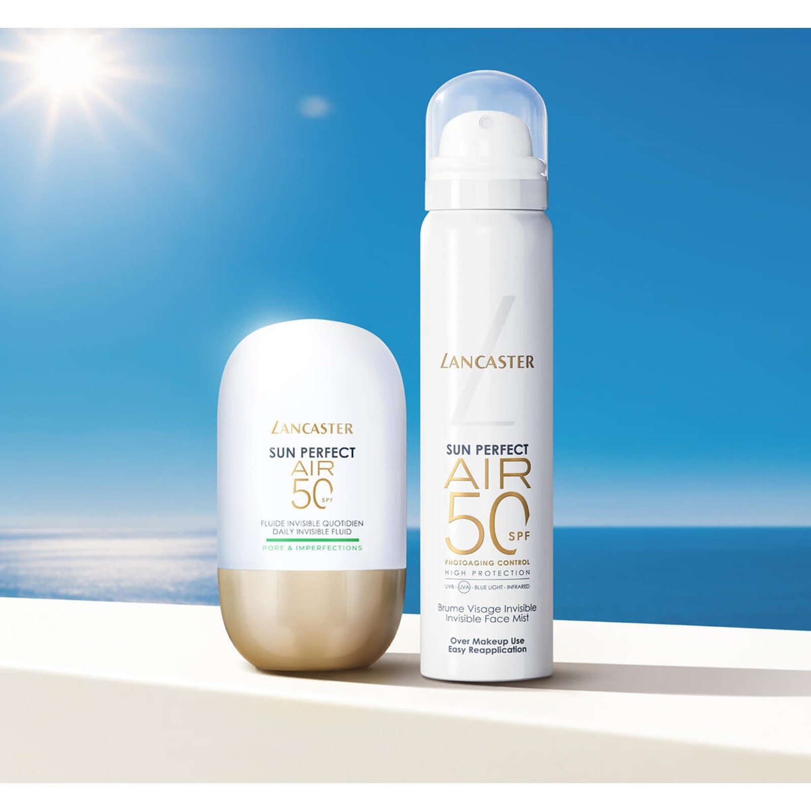 Lancaster Sun Perfect سائل يومي خفي الملمس SPF50 للمسام والعيوب 40ml