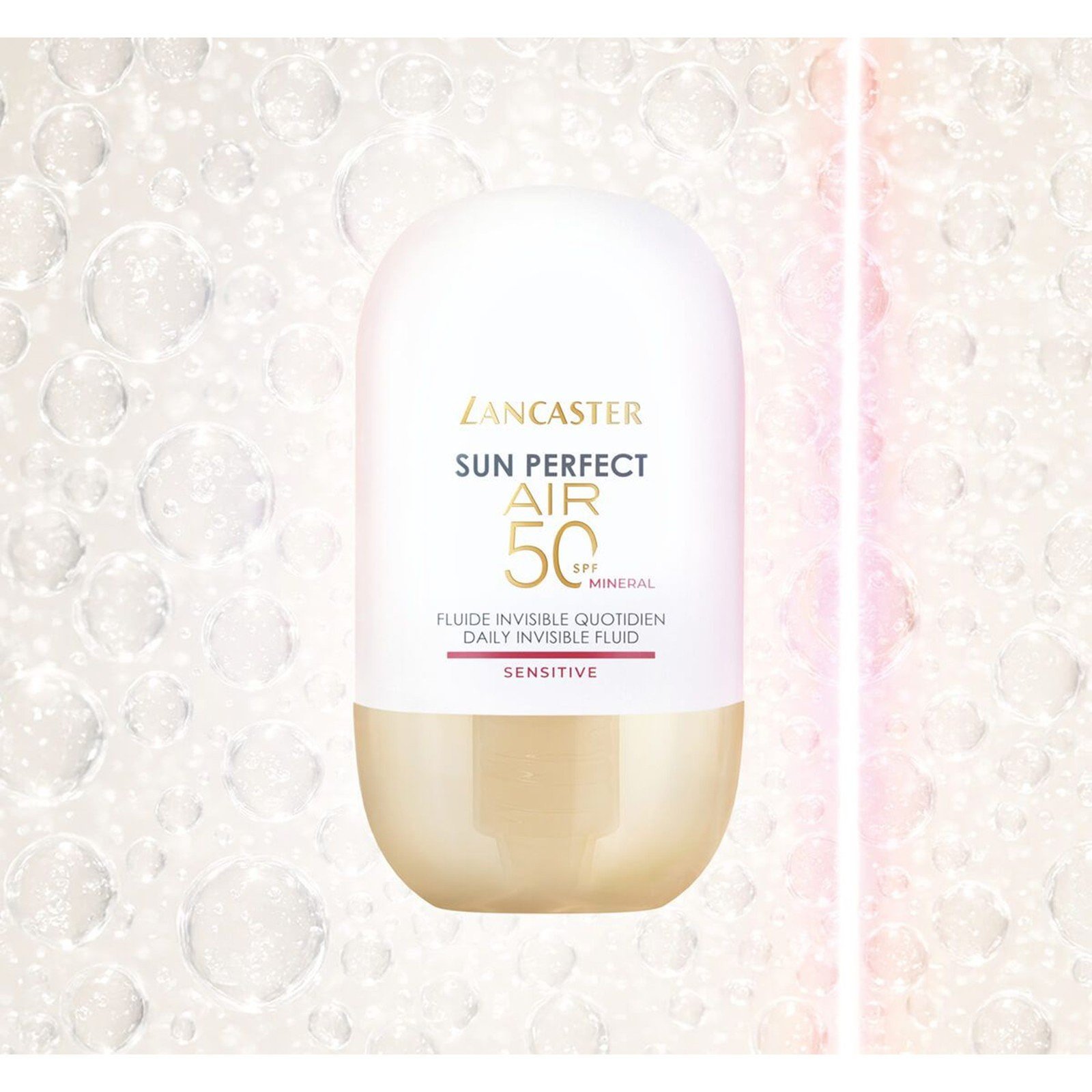 Lancaster Sun Perfect سائل يومي غير مرئي SPF50 معدني للبشرة الحساسة 40ml