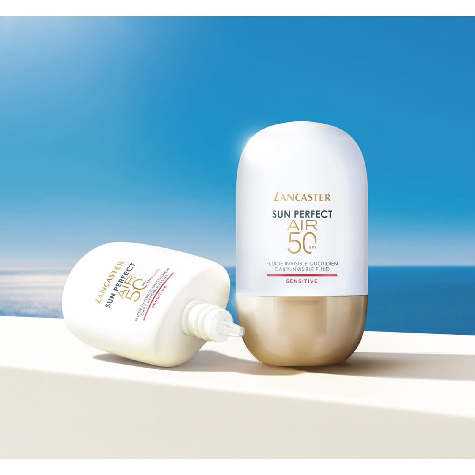 Lancaster Sun Perfect سائل يومي غير مرئي SPF50 معدني للبشرة الحساسة 40ml