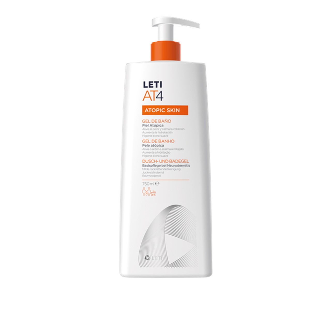 LETI AT4 Atopic Skin Bath Gel 750ml