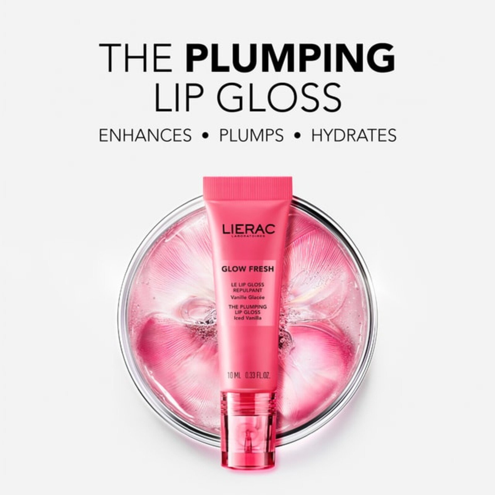 Lierac Glow Fresh The Plumping Lip Gloss Iced Vanilla 10ml