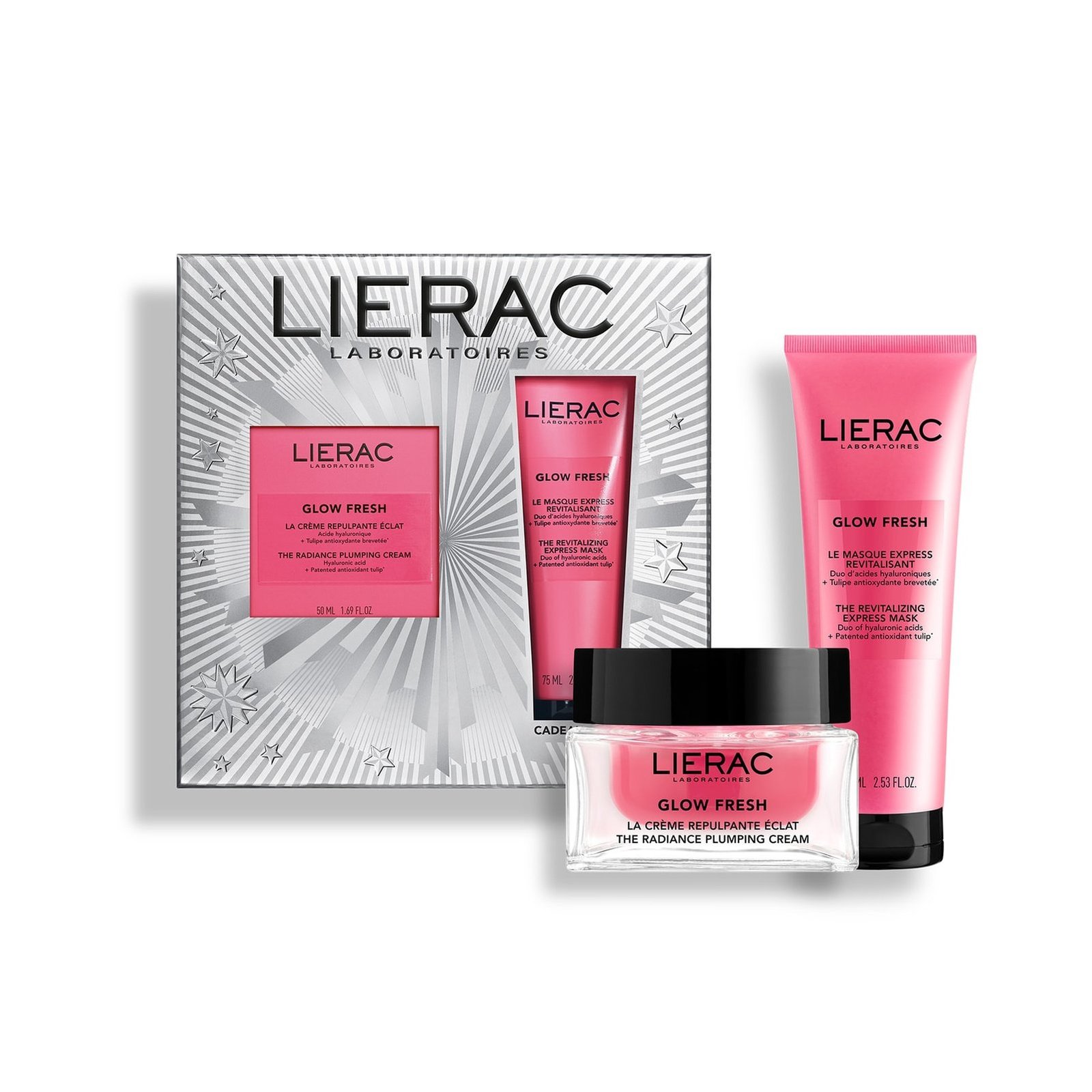 Lierac Glow Fresh The Radiance Plumping Cream 50ml + The Revitalizing Express Mask 75ml