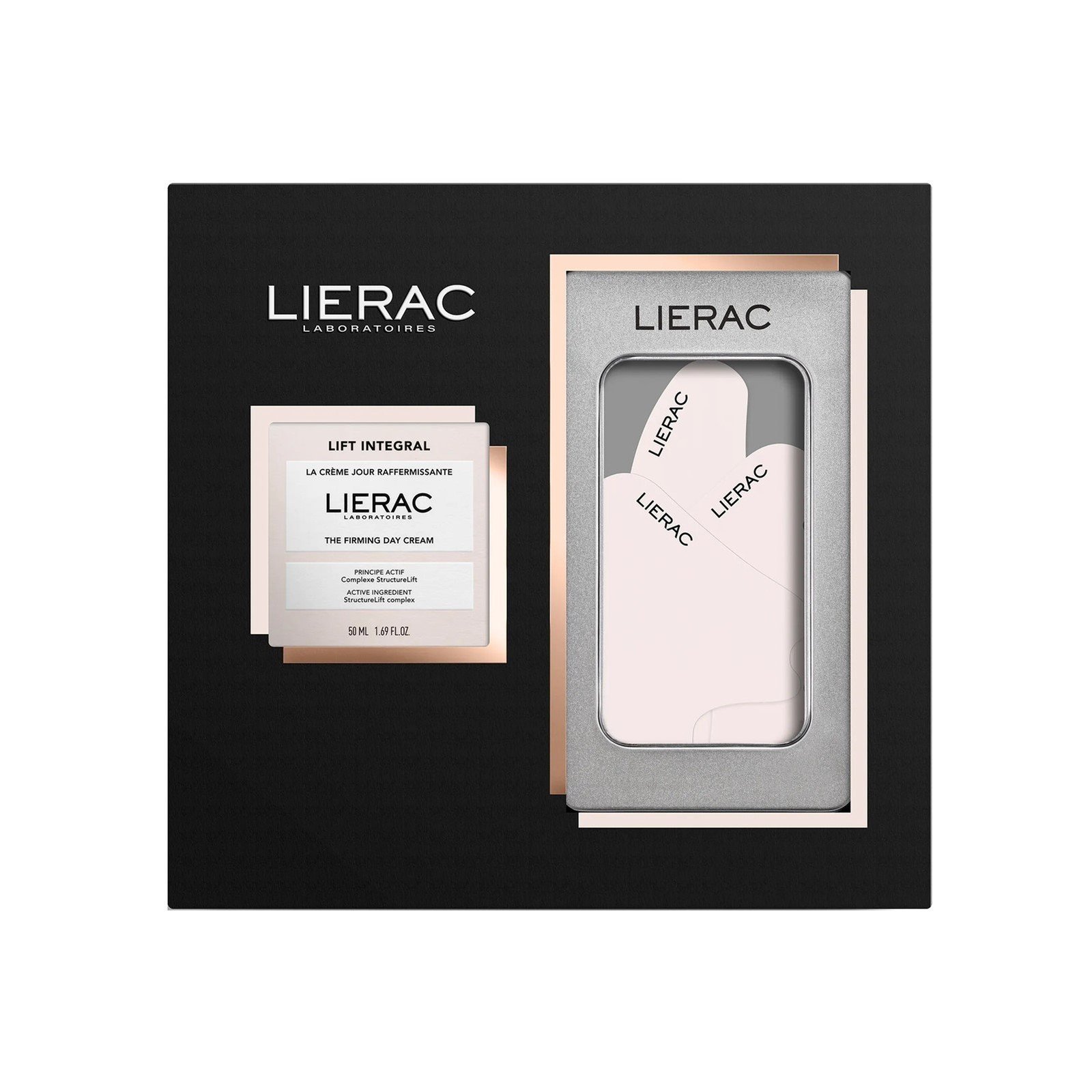 Lierac شد Integral The Firmness and شد مضاد للشيخوخة كريم نهاري + وجه بادات Routine طقم هدية