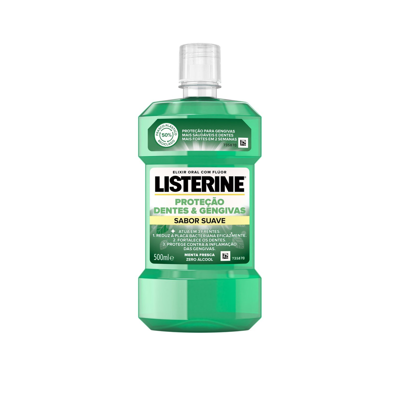 Listerine Στοματικό Διάλυμα Προστασία Δοντιών Και Ούλων Ήπια Γεύση 500ml