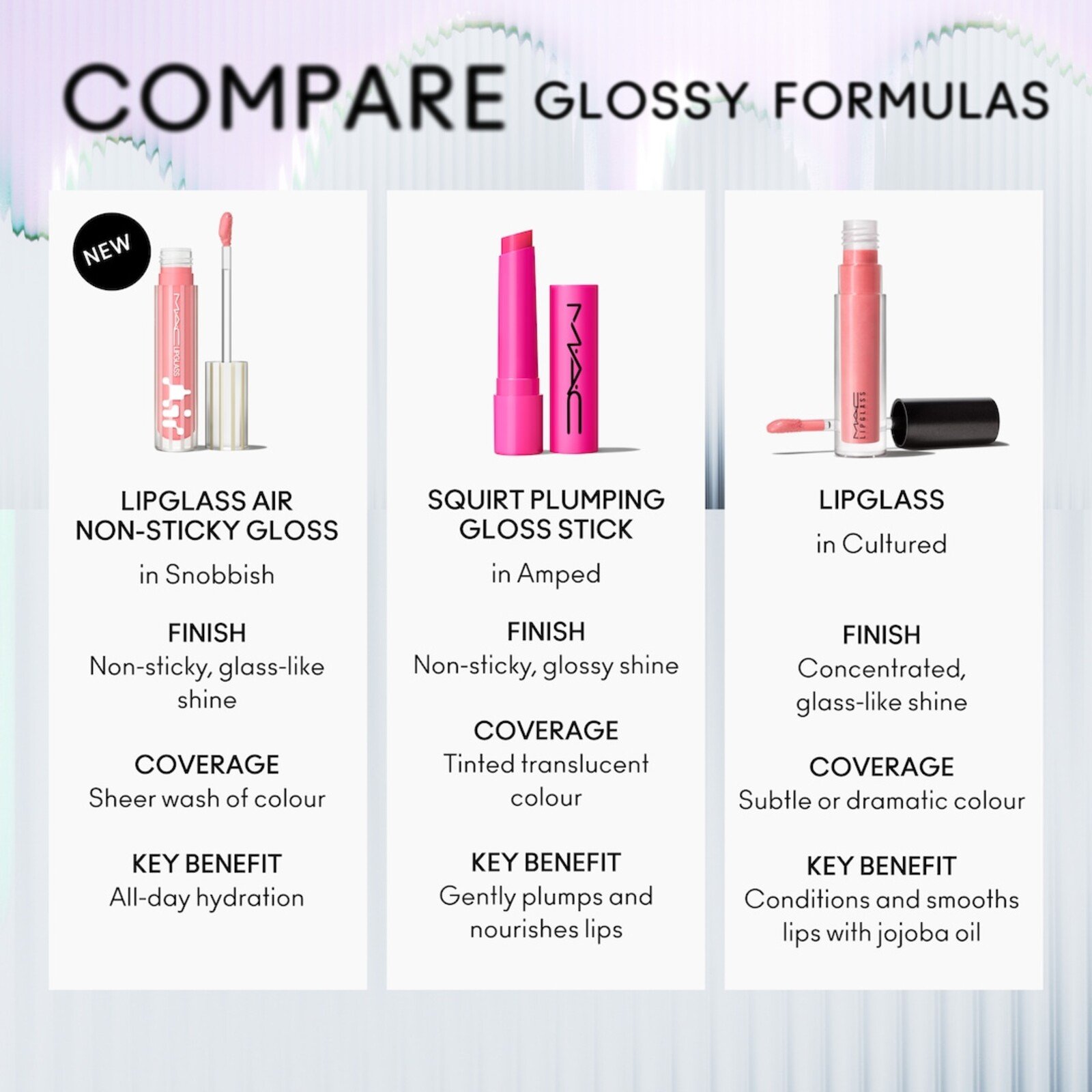 M.A.C Cosmetics Lipglass Air Non-Sticky Gloss 226 Casual 15ml