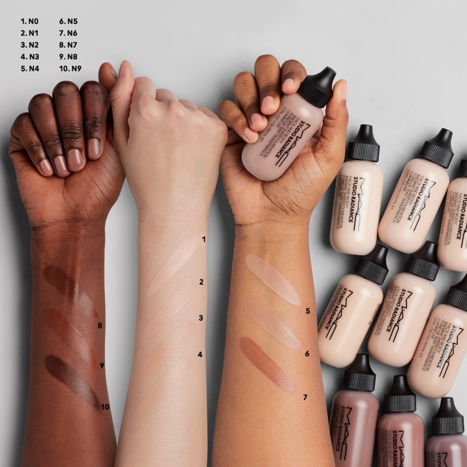 M.A.C Cosmetics Studio Radiance Face and Body Radiant Sheer Foundation N2 50ml