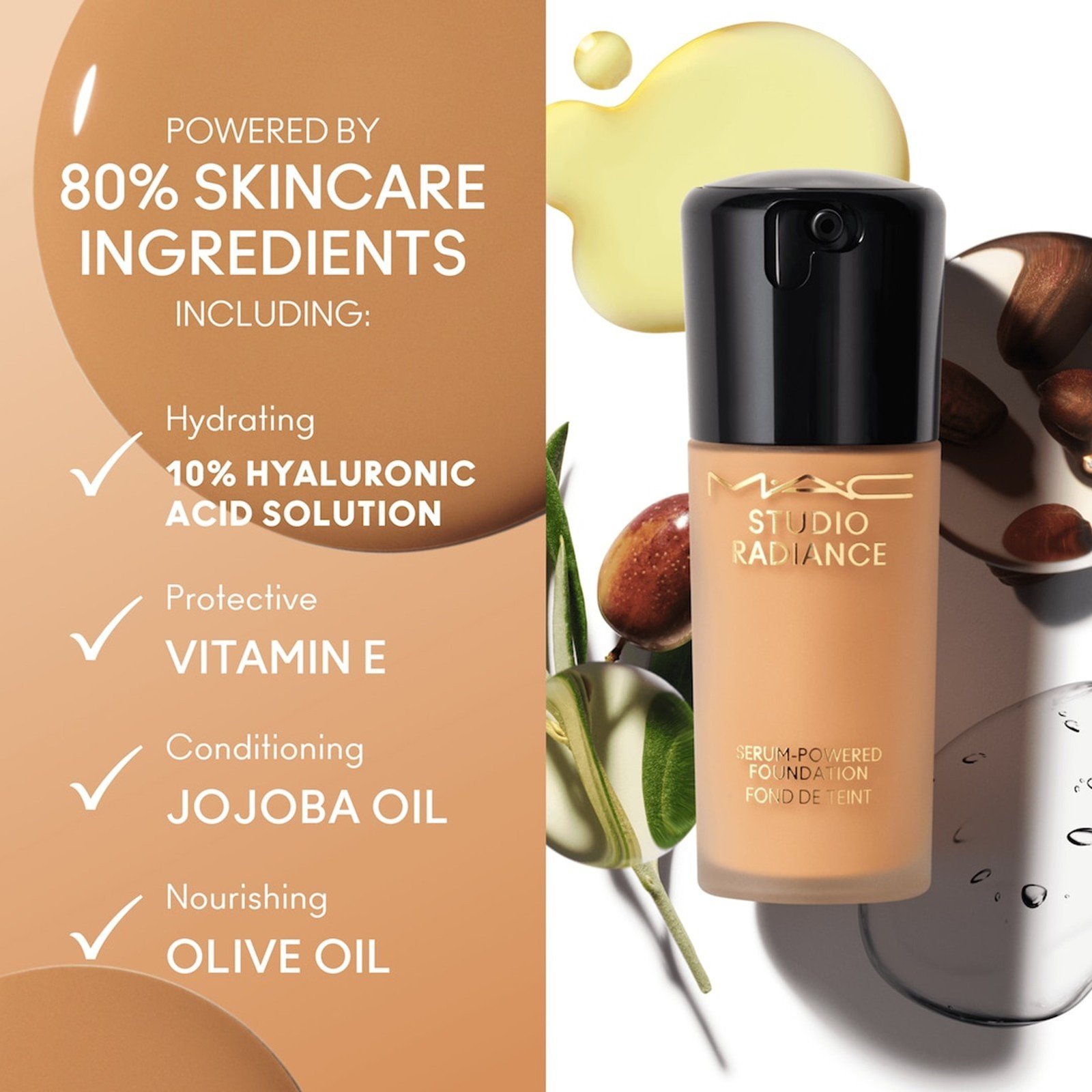 M.A.C Cosmetics Studio Radiance كريم أساس مصلي بودرة NC25 30ml