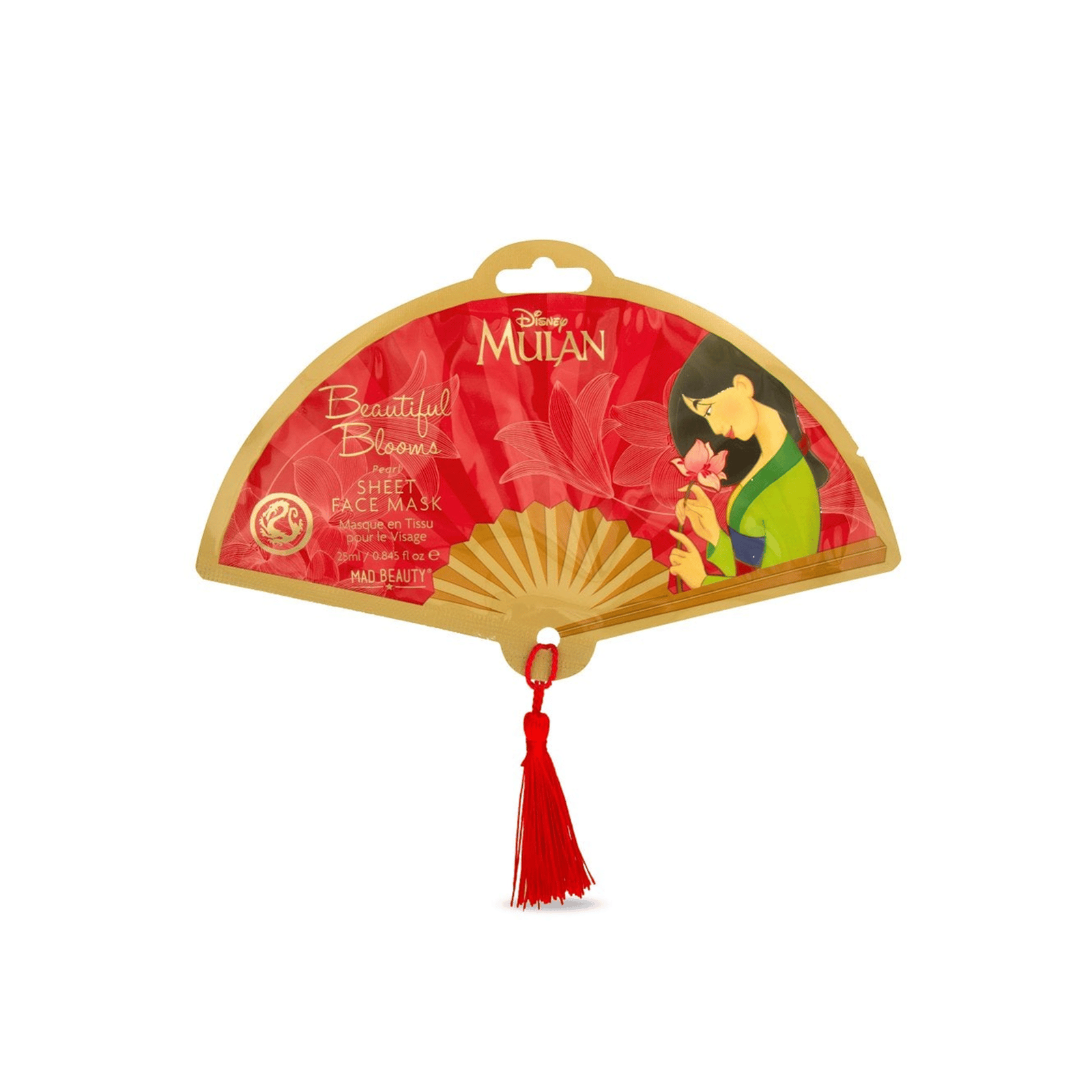 Mad Beauty Disney Mulan Beautiful Blooms Plátýnková Maska Na Obličej 25ml