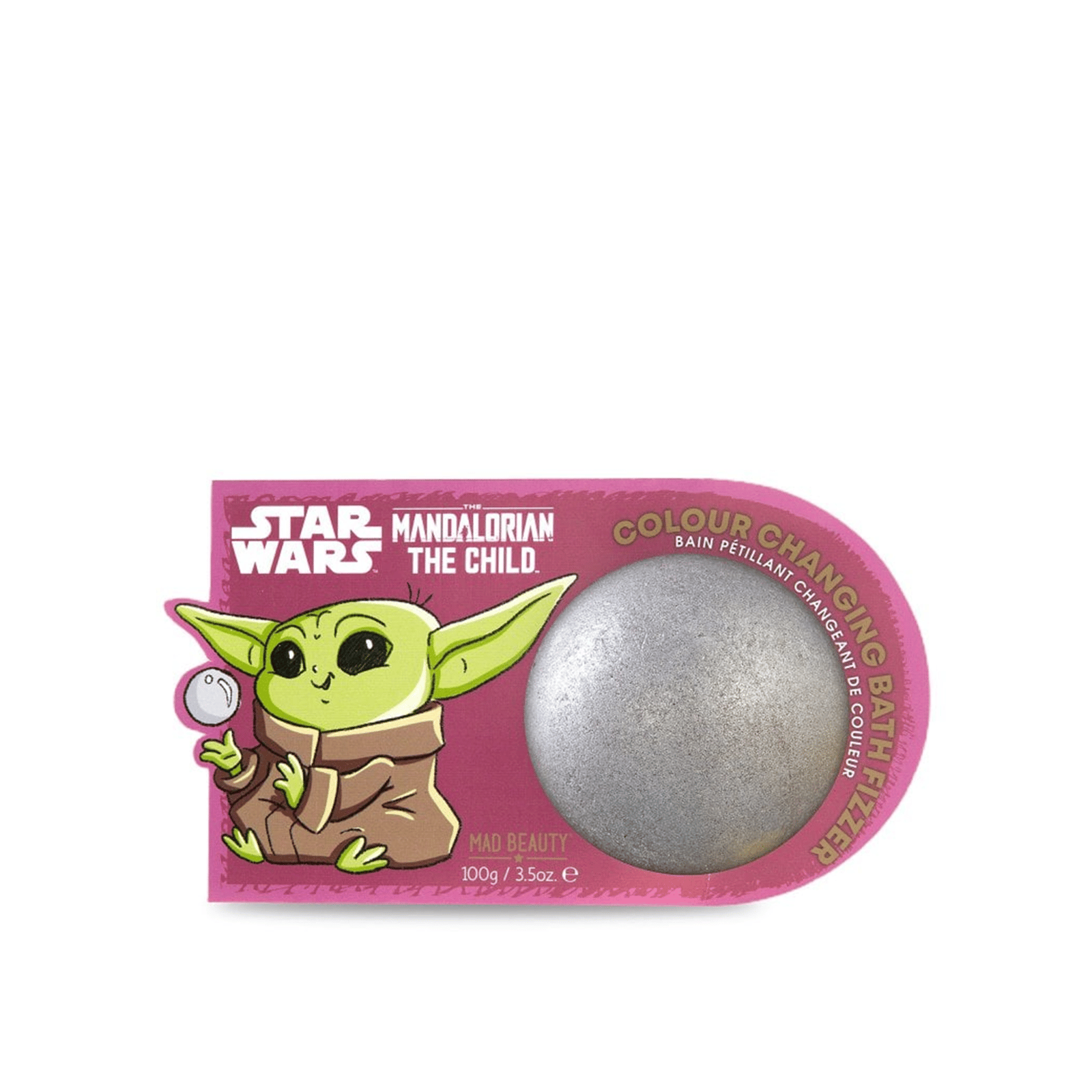 Mad Beauty Disney The Mandalorian The Child Color Changing Bath Fizzer Coconut 100g (3.5 oz)