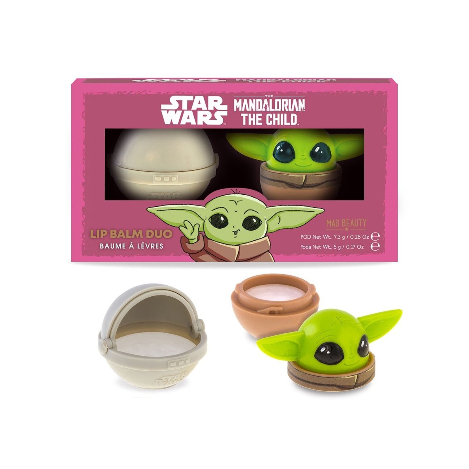 Mad Beauty Star Wars Mandalorian The Child Lip Balm Duo Set