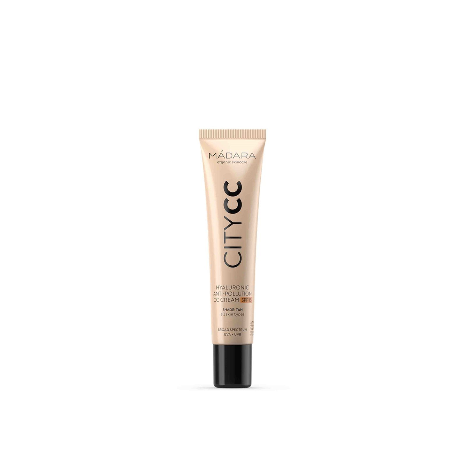 Mádara City CC Crema CC Hialurónica Antipolución Tan SPF15 40ml