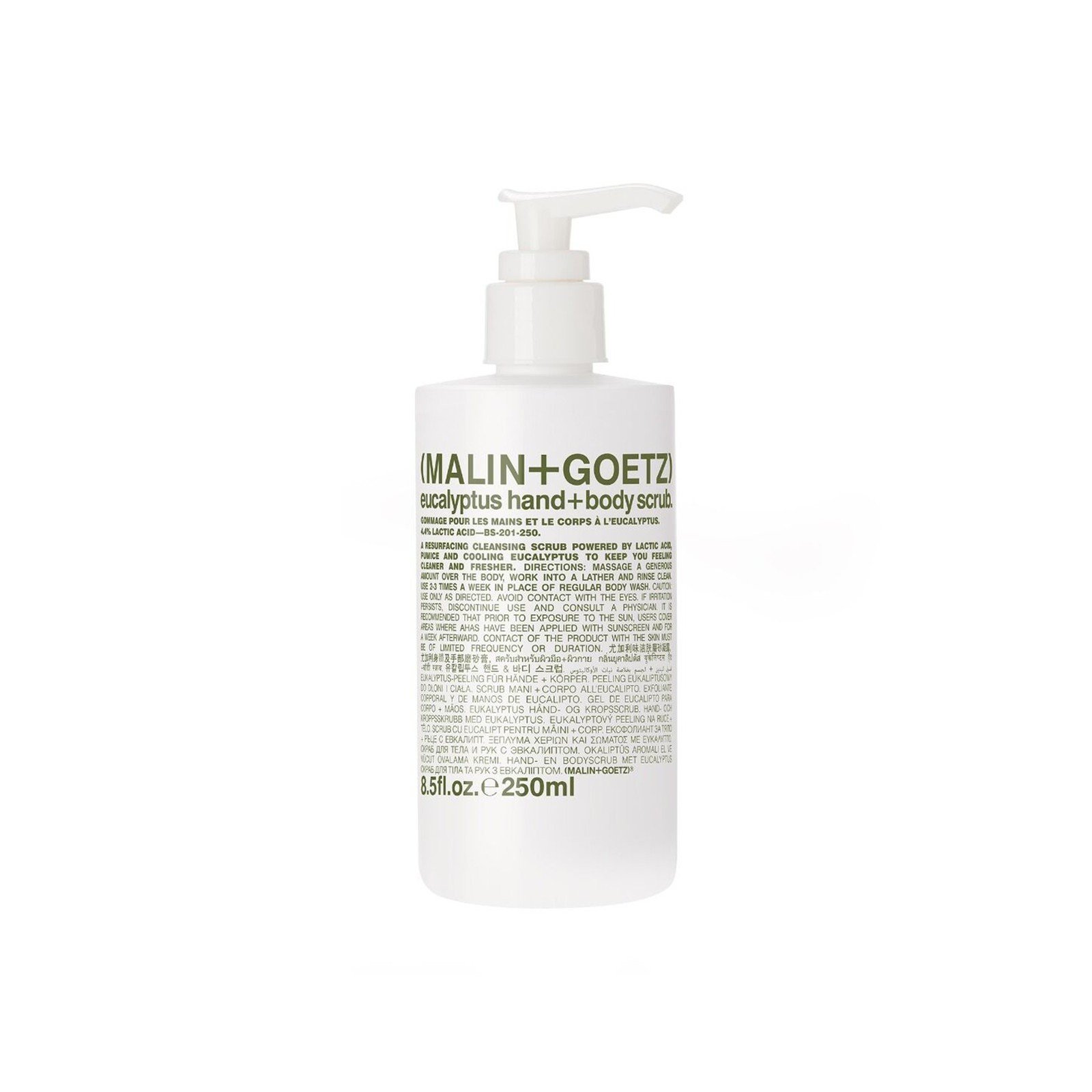 MALIN+GOETZ Eucalyptus مقشر لليدين والجسم 250ml