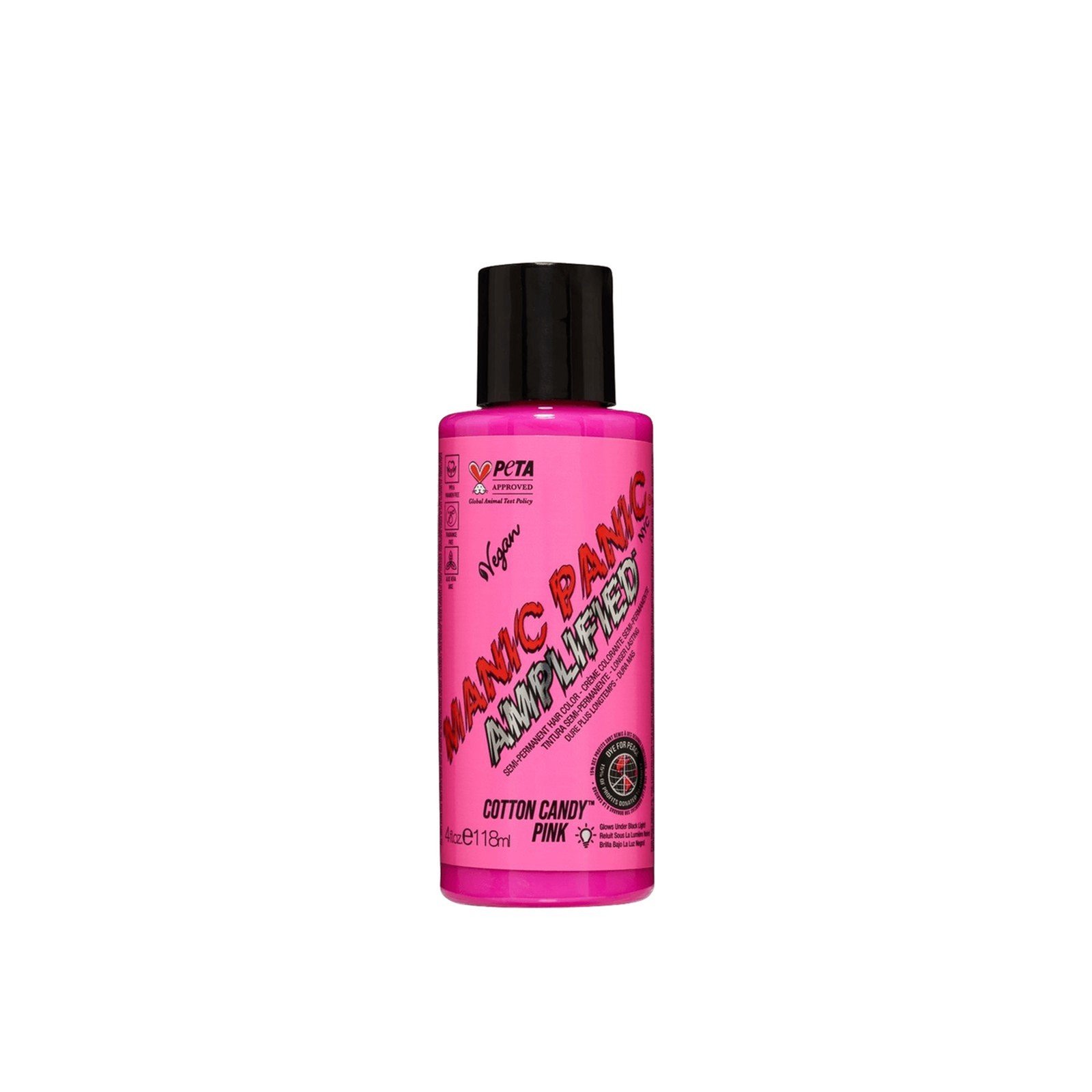 Manic Panic Amplified Semi-Permanent Hair Color Cotton Candy Pink 118ml
