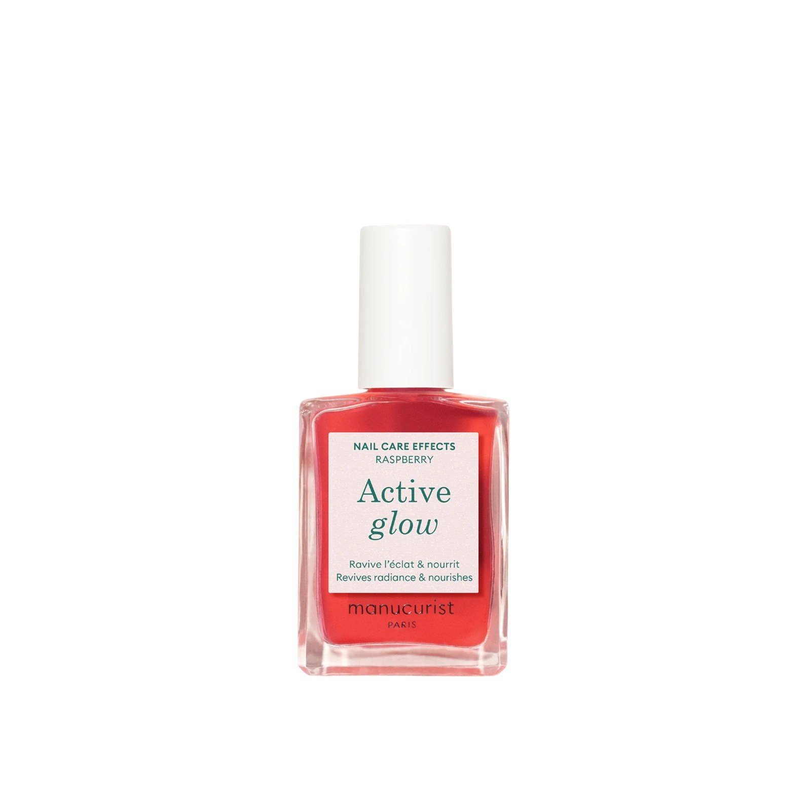 Manucurist Active Glow Nail Care Effects Raspberry 15ml