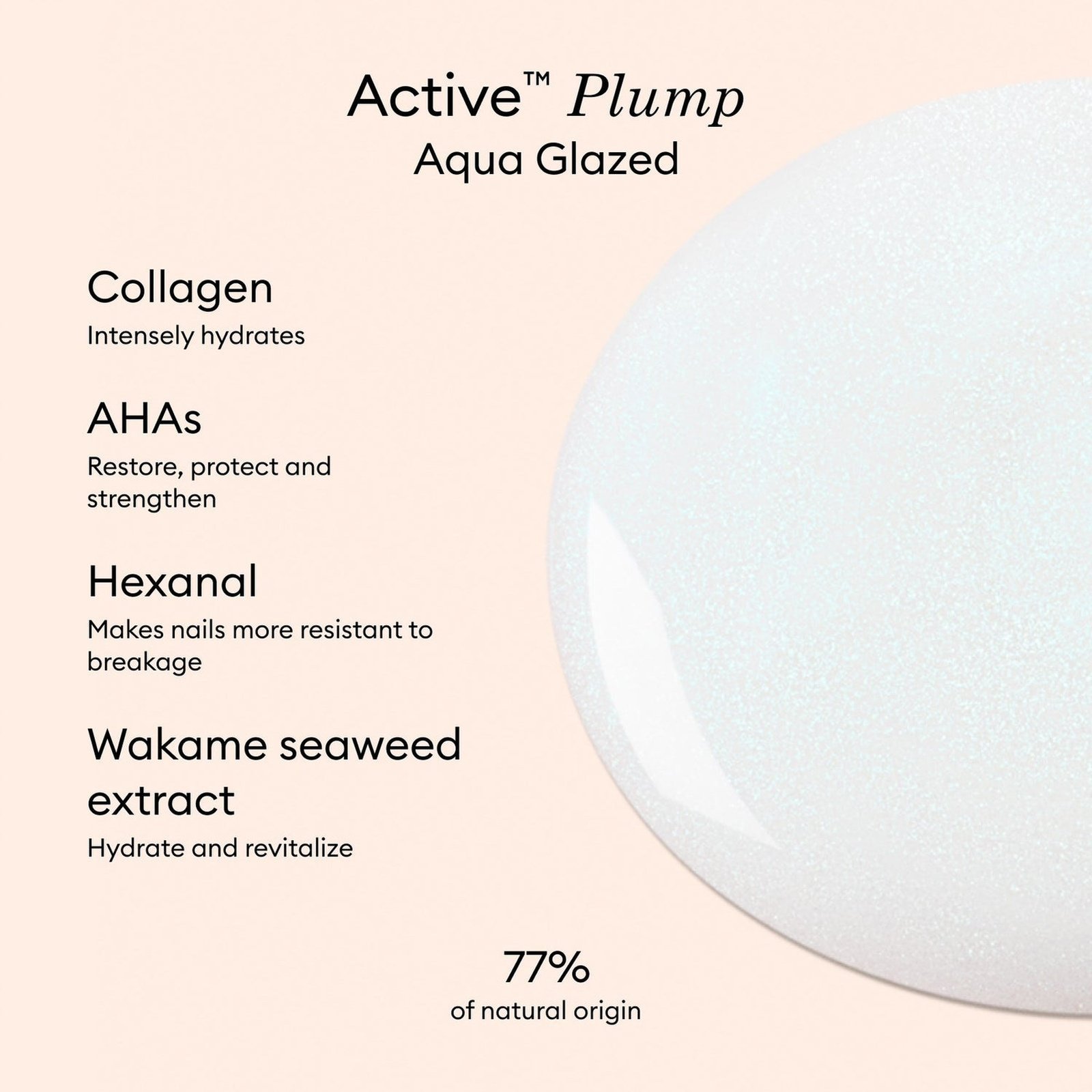 Manucurist Active Plump Plumping Care Polish Aqua Glazed 15ml