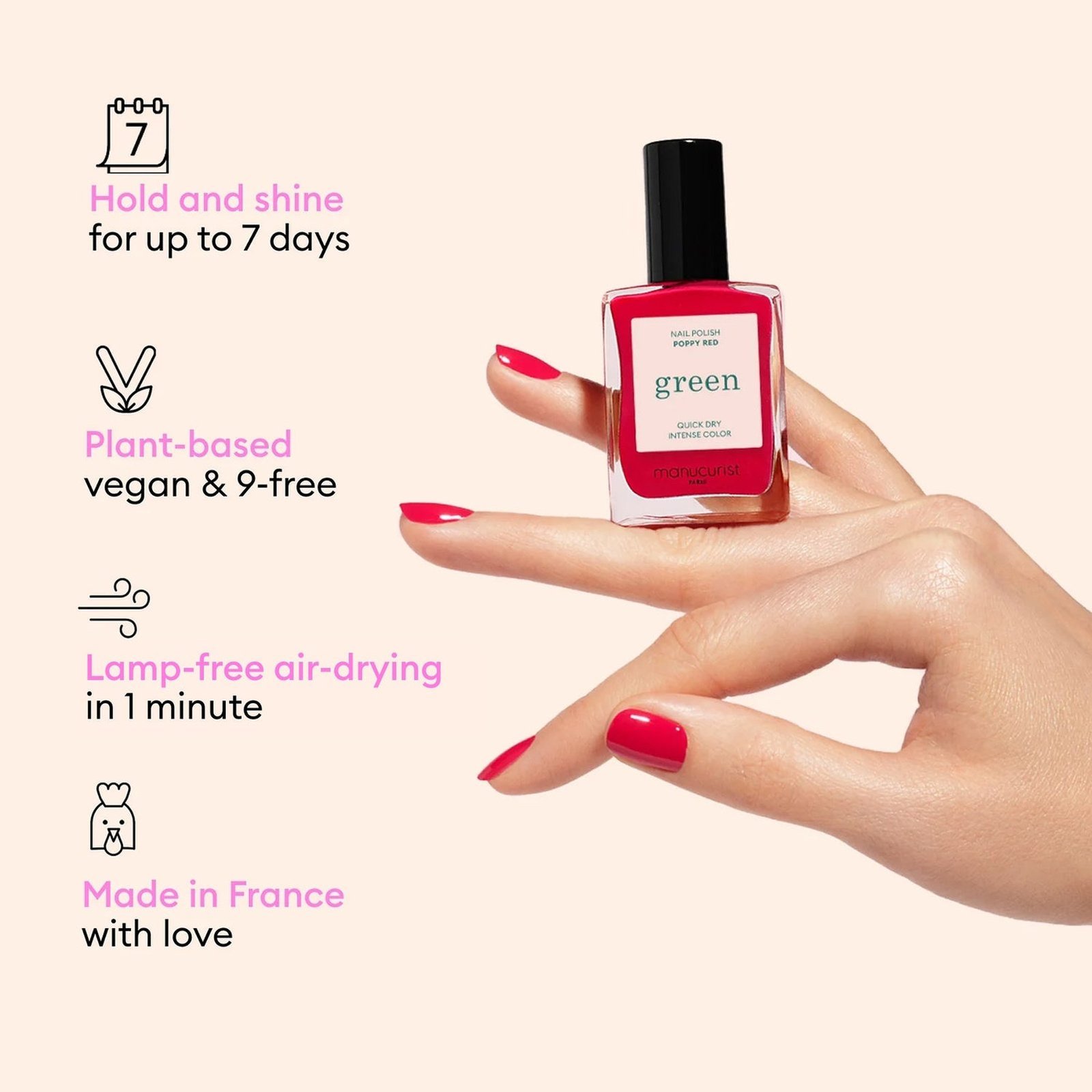 Manucurist Green Nail Polish Brique 15ml