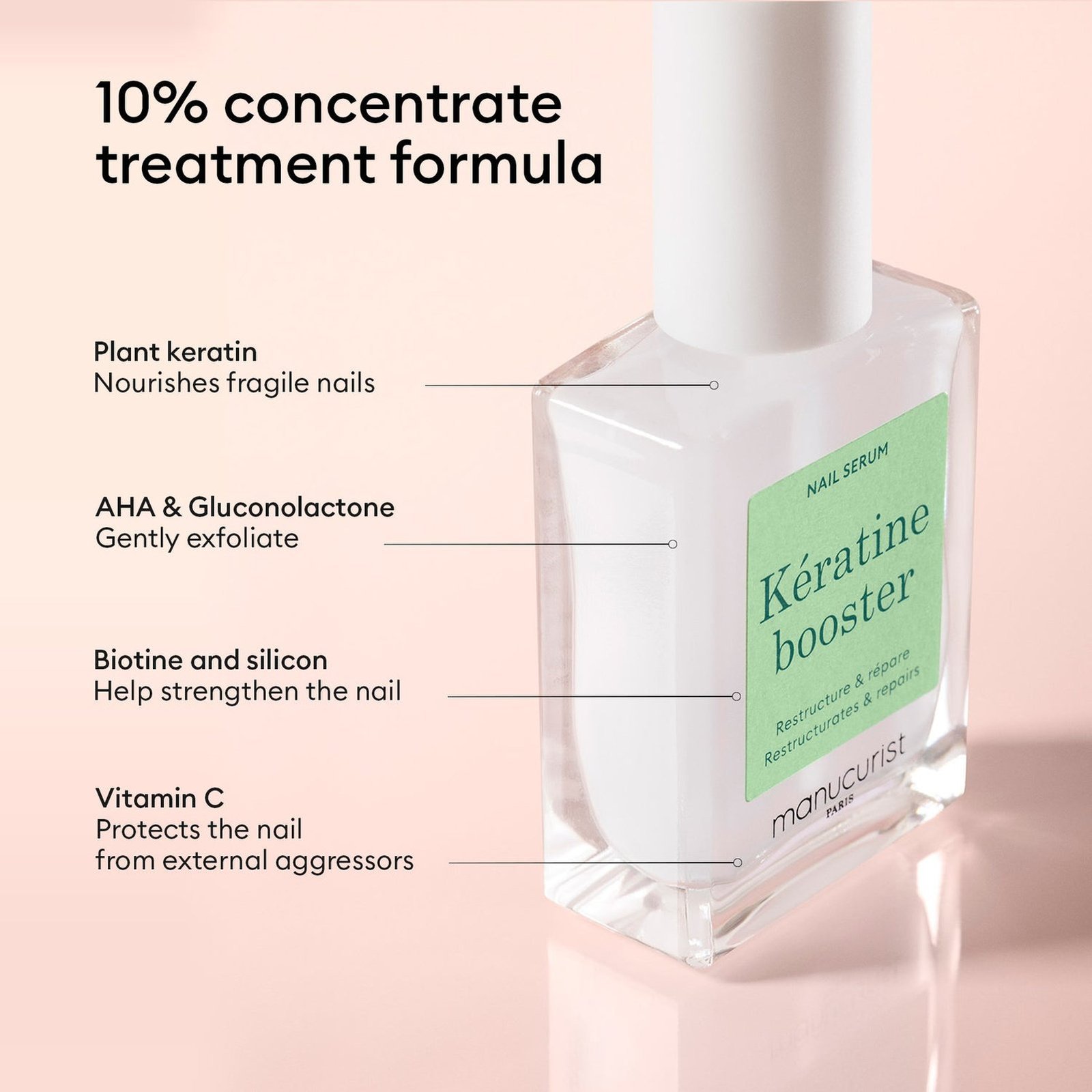 Manucurist Kératine Booster Nail Serum 15ml