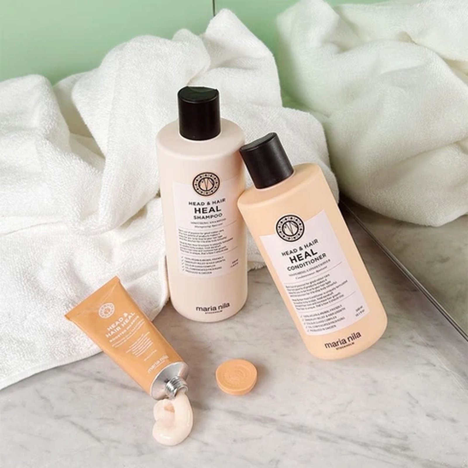 Maria Nila Beauty Bag Head & Hair Heal Shampoo & Conditioner Kit