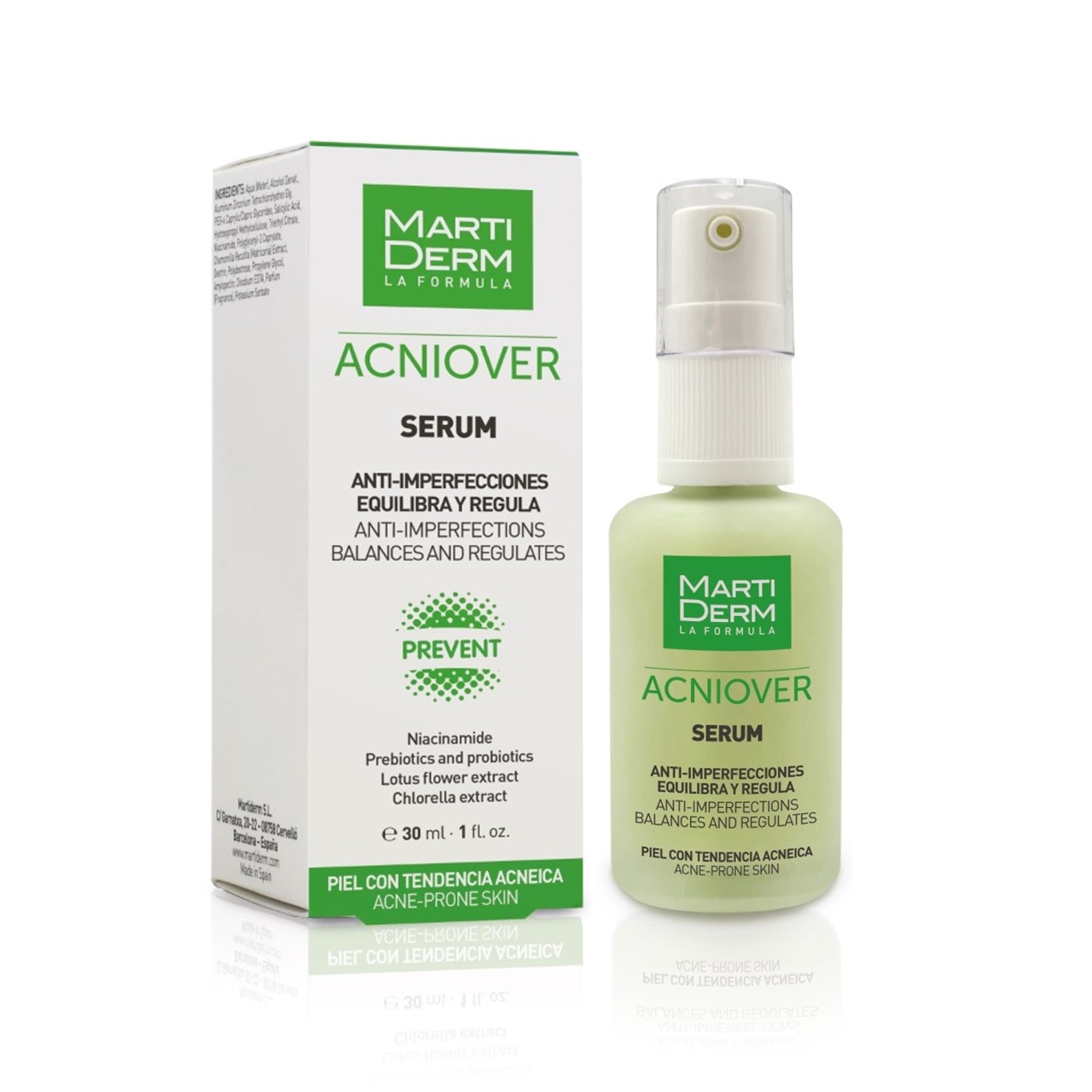 Martiderm Acniover Serum Anti Imperfections Acne-Prone Skin 30ml (1.01fl oz)