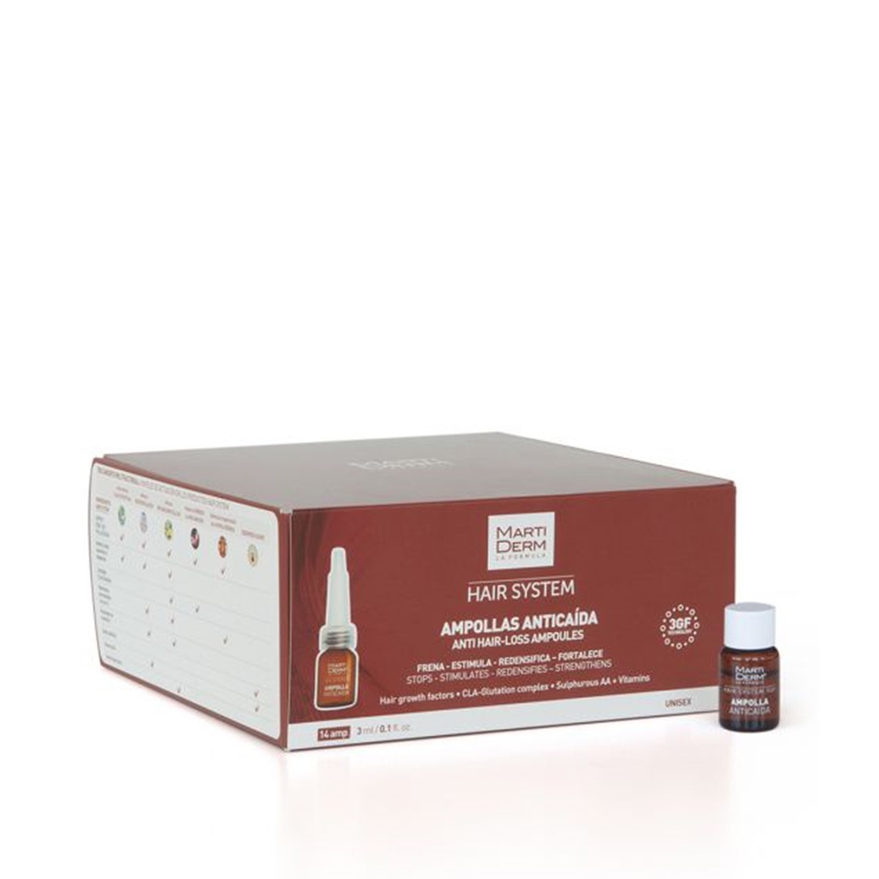 Martiderm Haar System 3GF Ampullen Anti Haaruitval x14