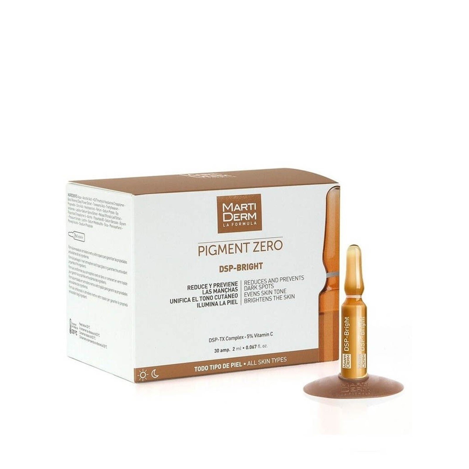 Martiderm Pigment Zero DSP-Bright Dark Spots Ampoules 30x2ml (30x0.07fl oz)