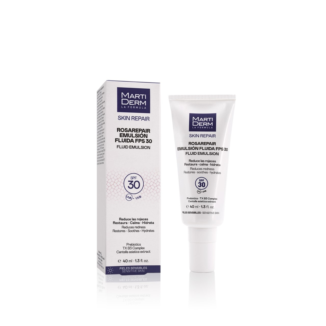 MartiDerm Rosarepair Fluido Emulsión SPF30 40ml