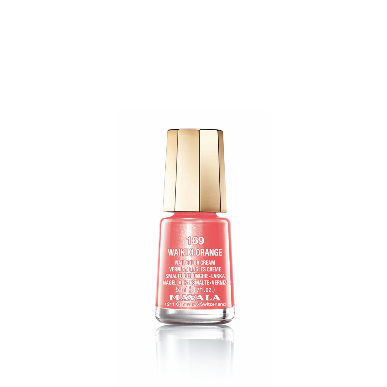 Mavala Nail Color Cream 169 Waikiki Orange 5ml (0.17fl oz)