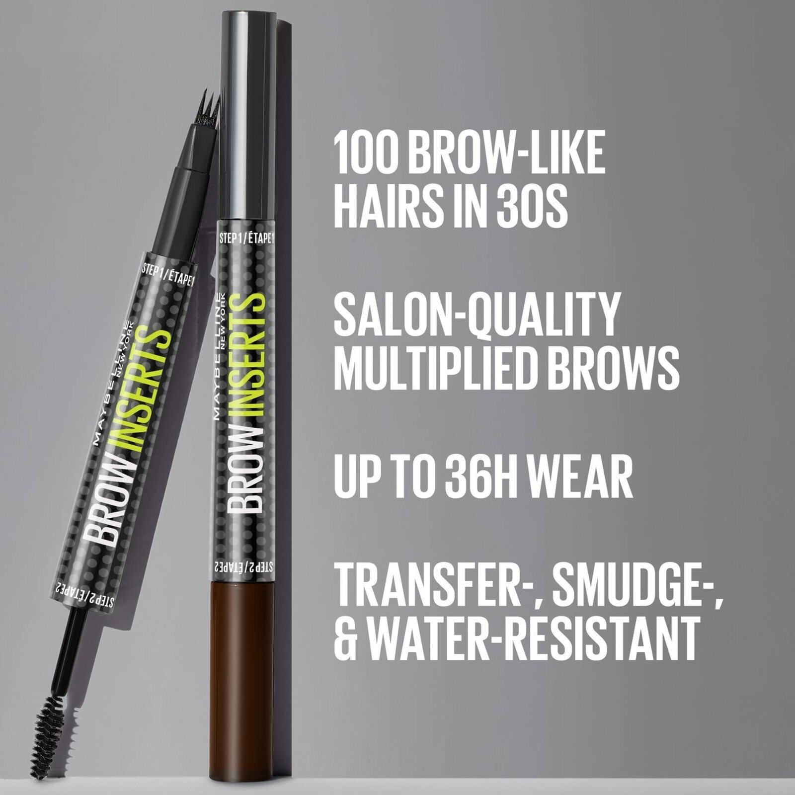 Maybelline Brow Inserts Kulmude Mitmekordistav Tööriist 05 Deep Brown
