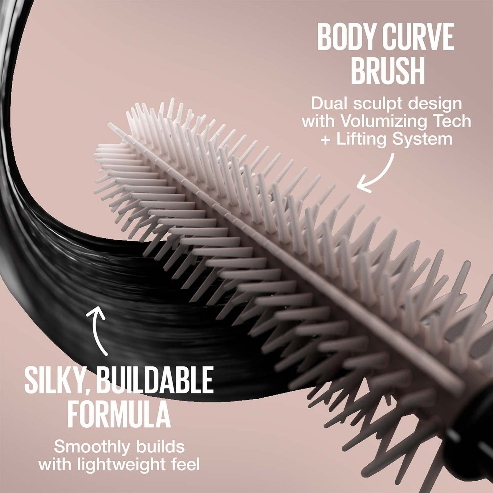 Maybelline Lash Sensational Body Washable Mascara Black 9.6ml